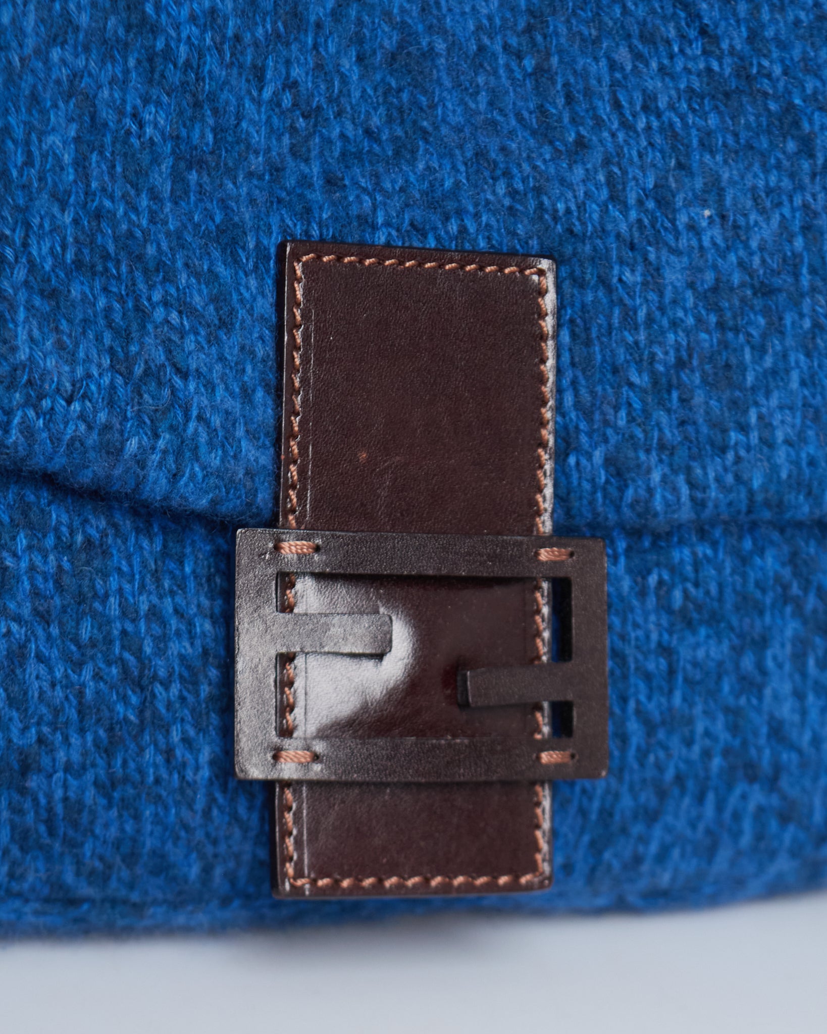 Fendi Mamma Baguette Knit Bag