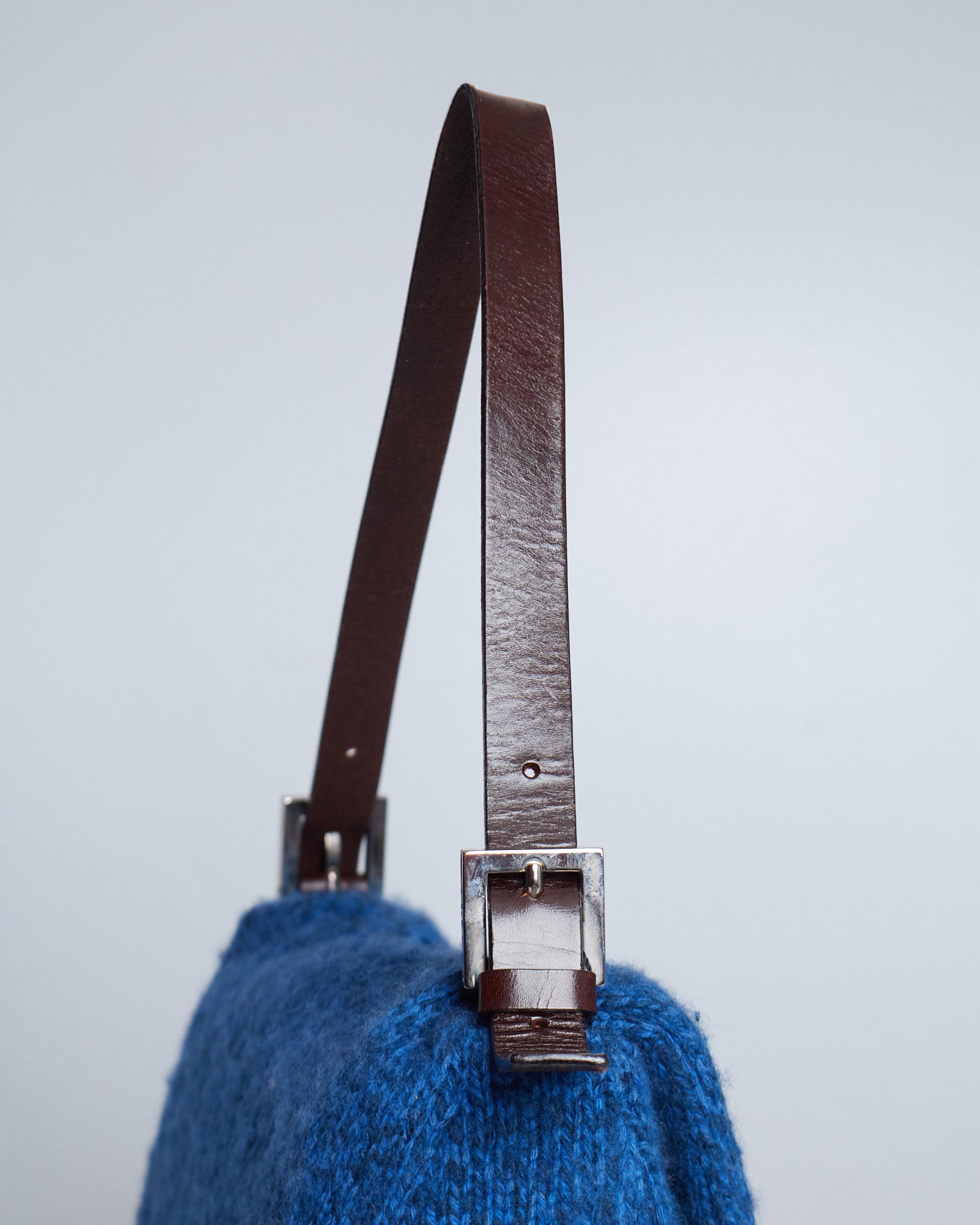 Fendi Mamma Baguette Knit Bag