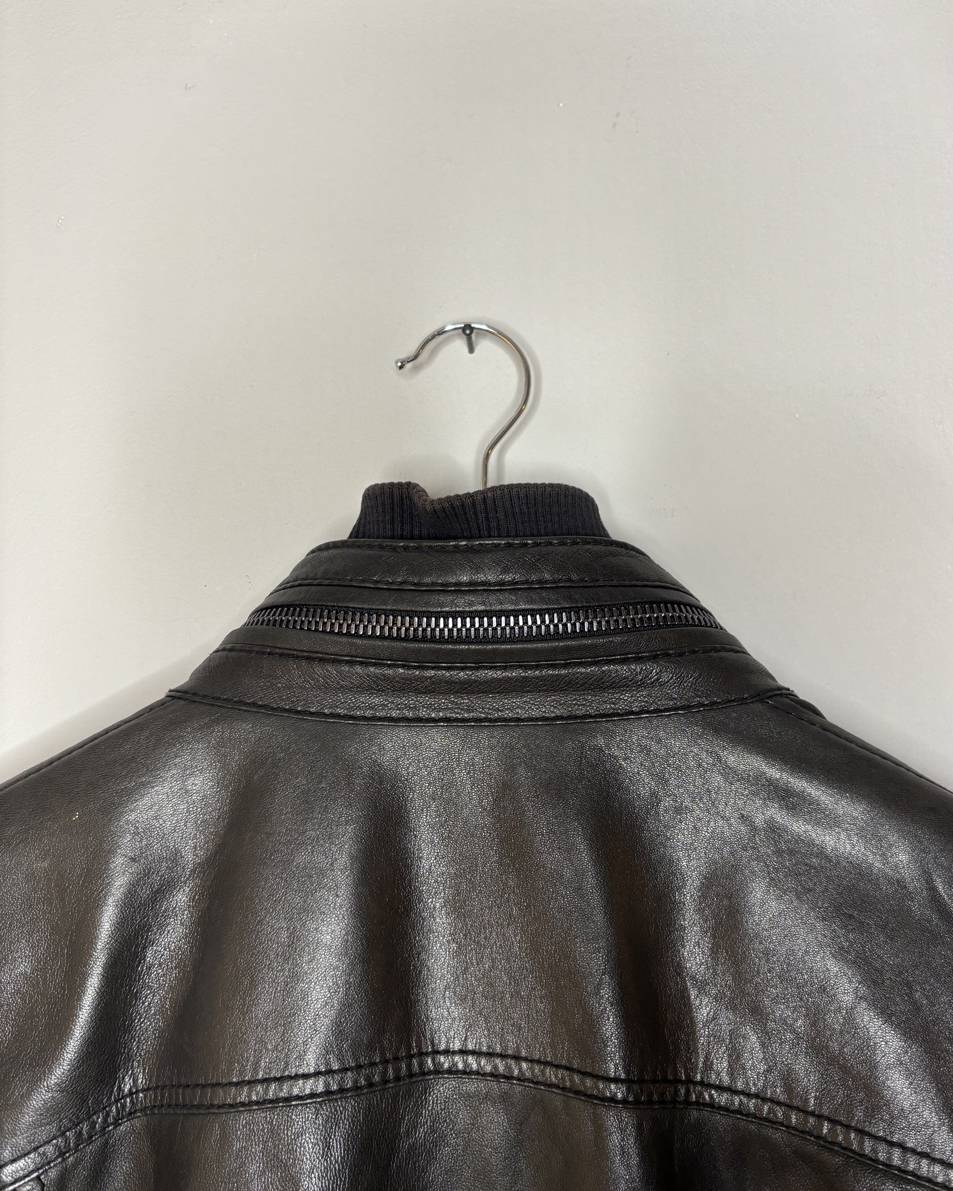 Dolce & Gabbana 00s Multi-Zip Leather Jacket