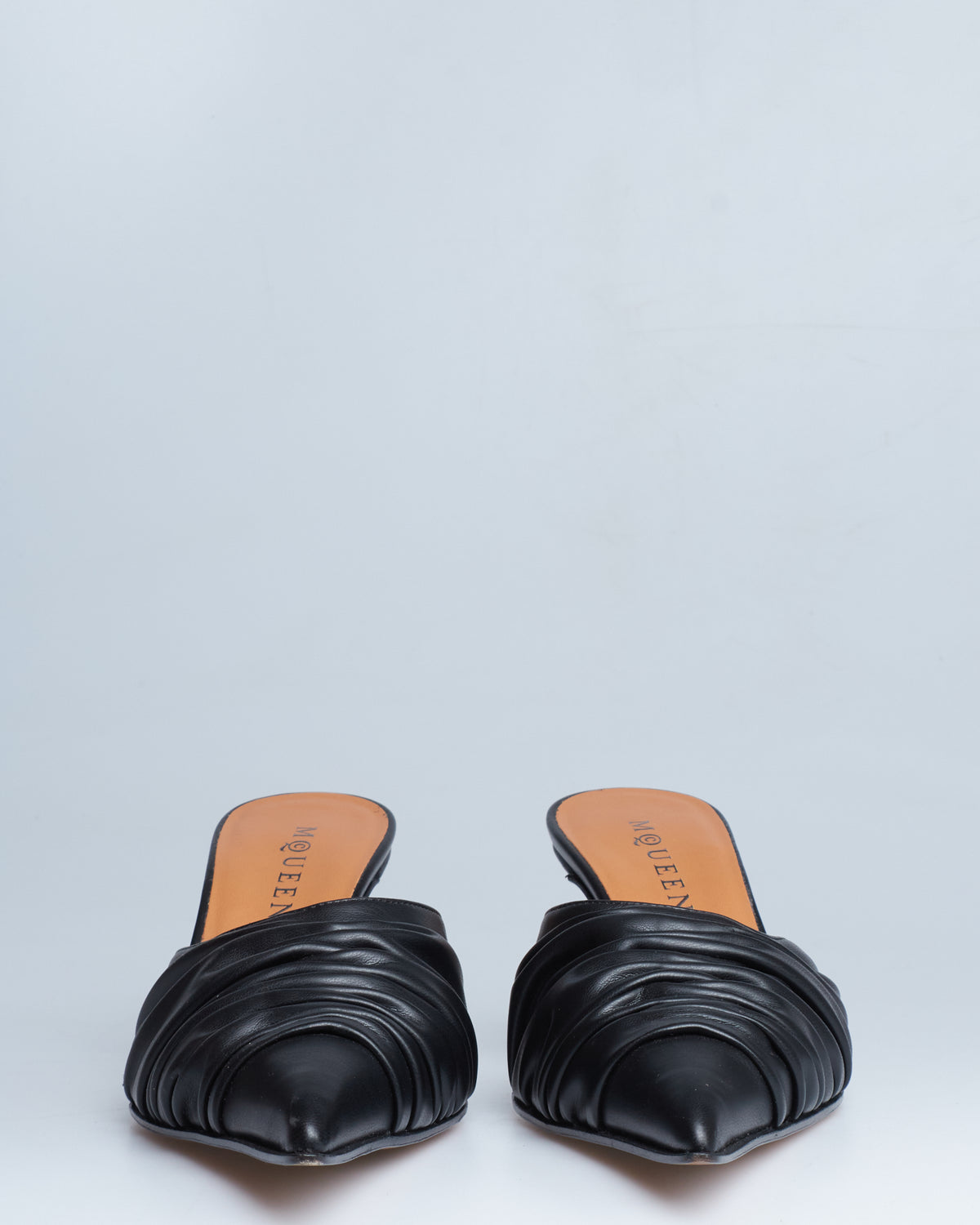 Alexander McQueen birdee ruched mules