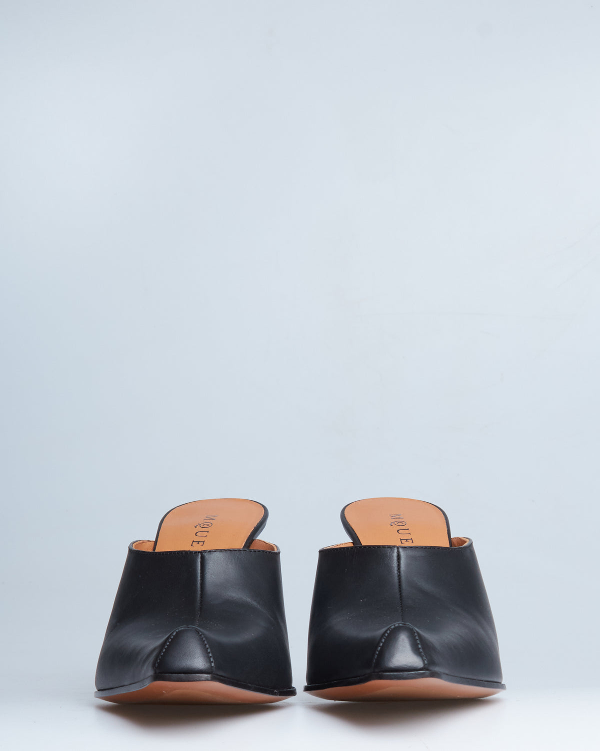 Alexander McQueen leather swivel mules