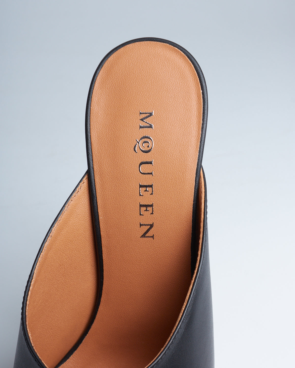 Alexander McQueen leather swivel mules