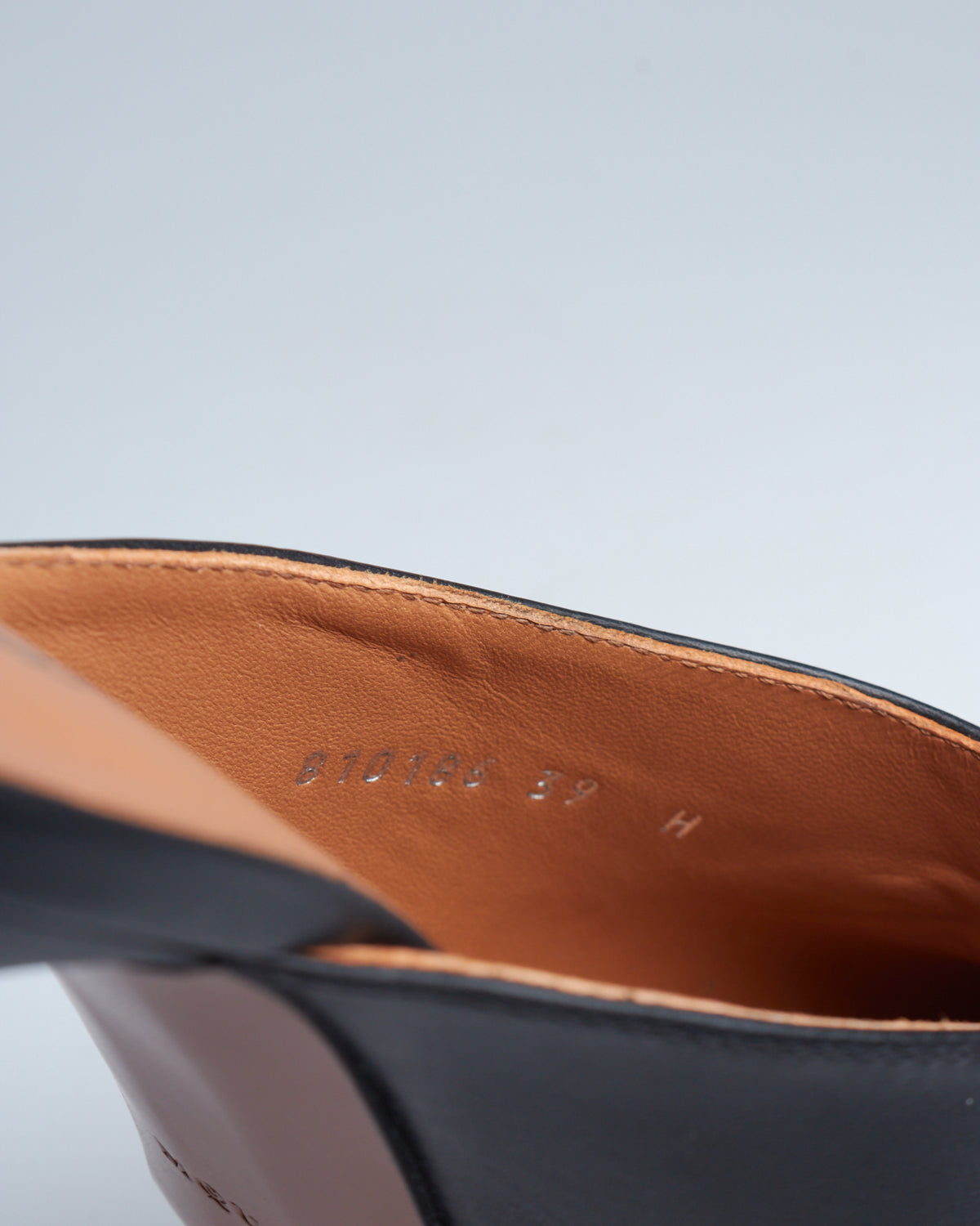 Alexander McQueen leather swivel mules