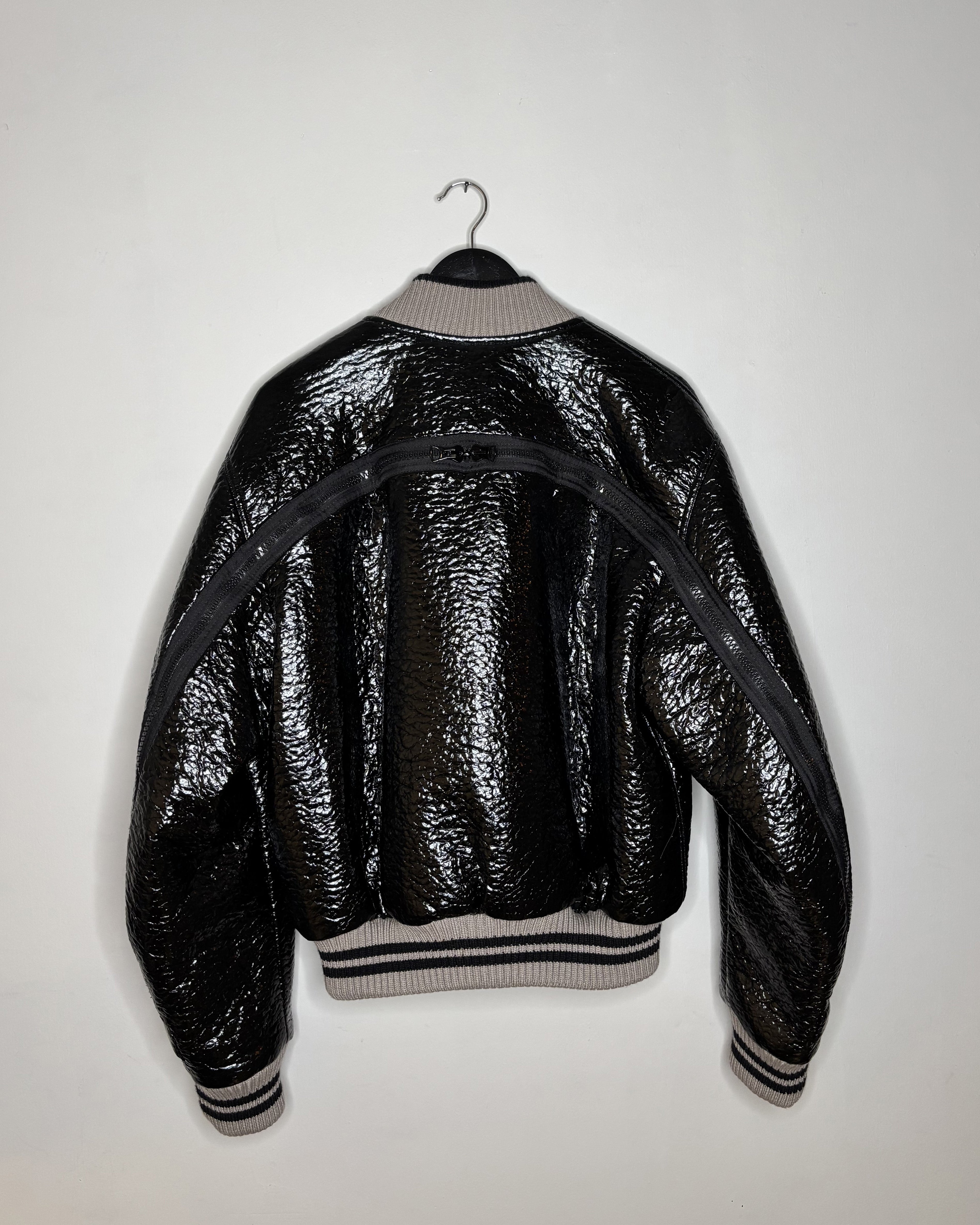 Dries Van Noten F/W 2023 Glossy Back-Zip Bomber