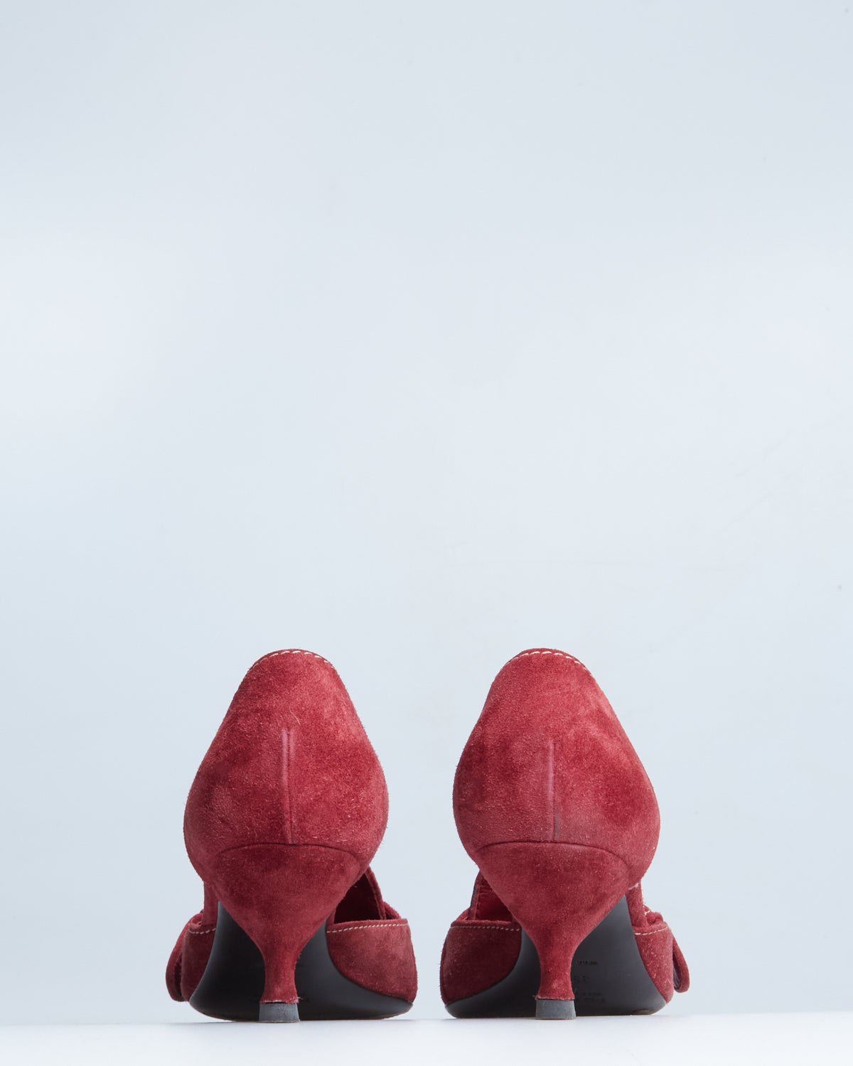 Prada suede d'Orsay kitten heels