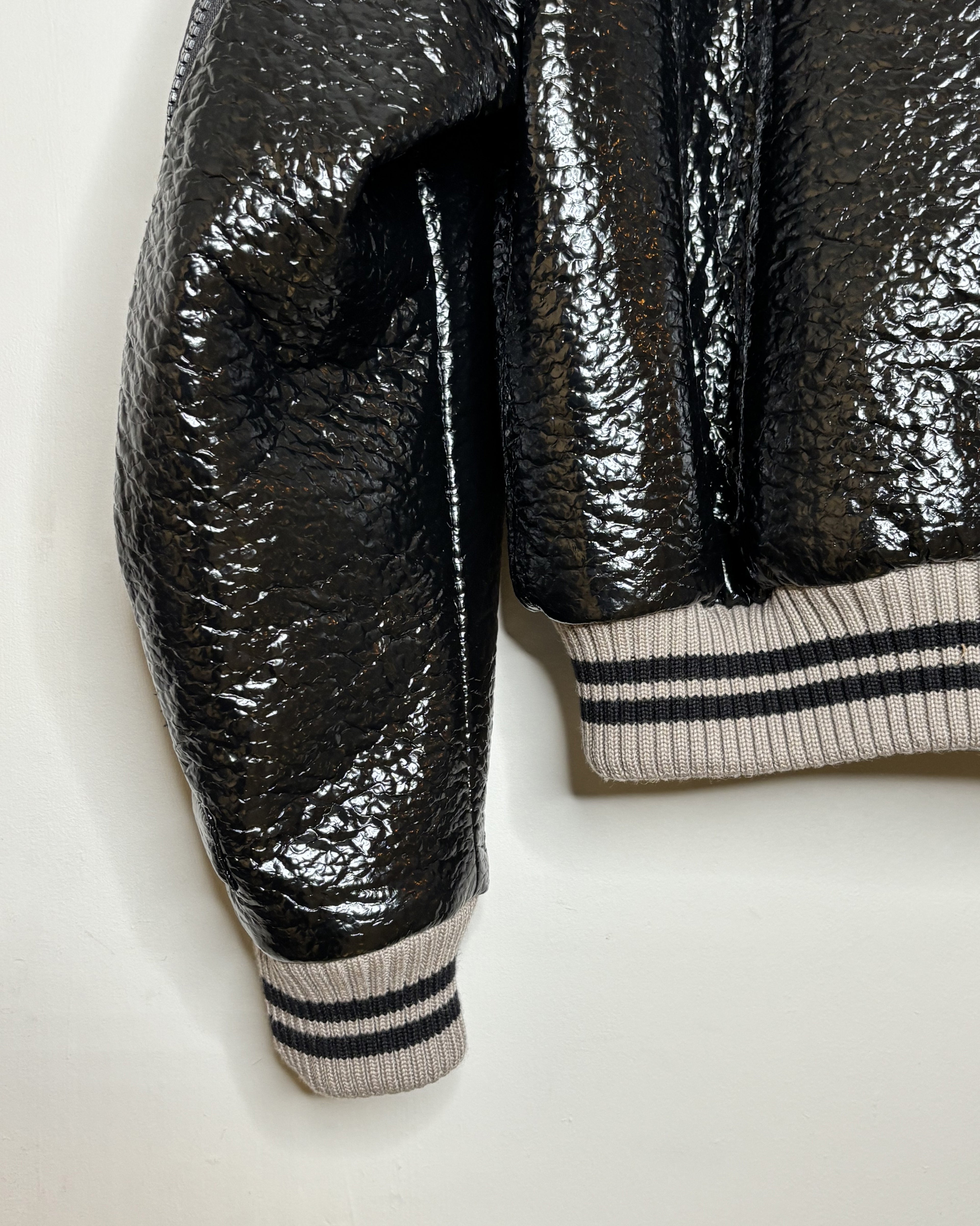 Dries Van Noten F/W 2023 Glossy Back-Zip Bomber
