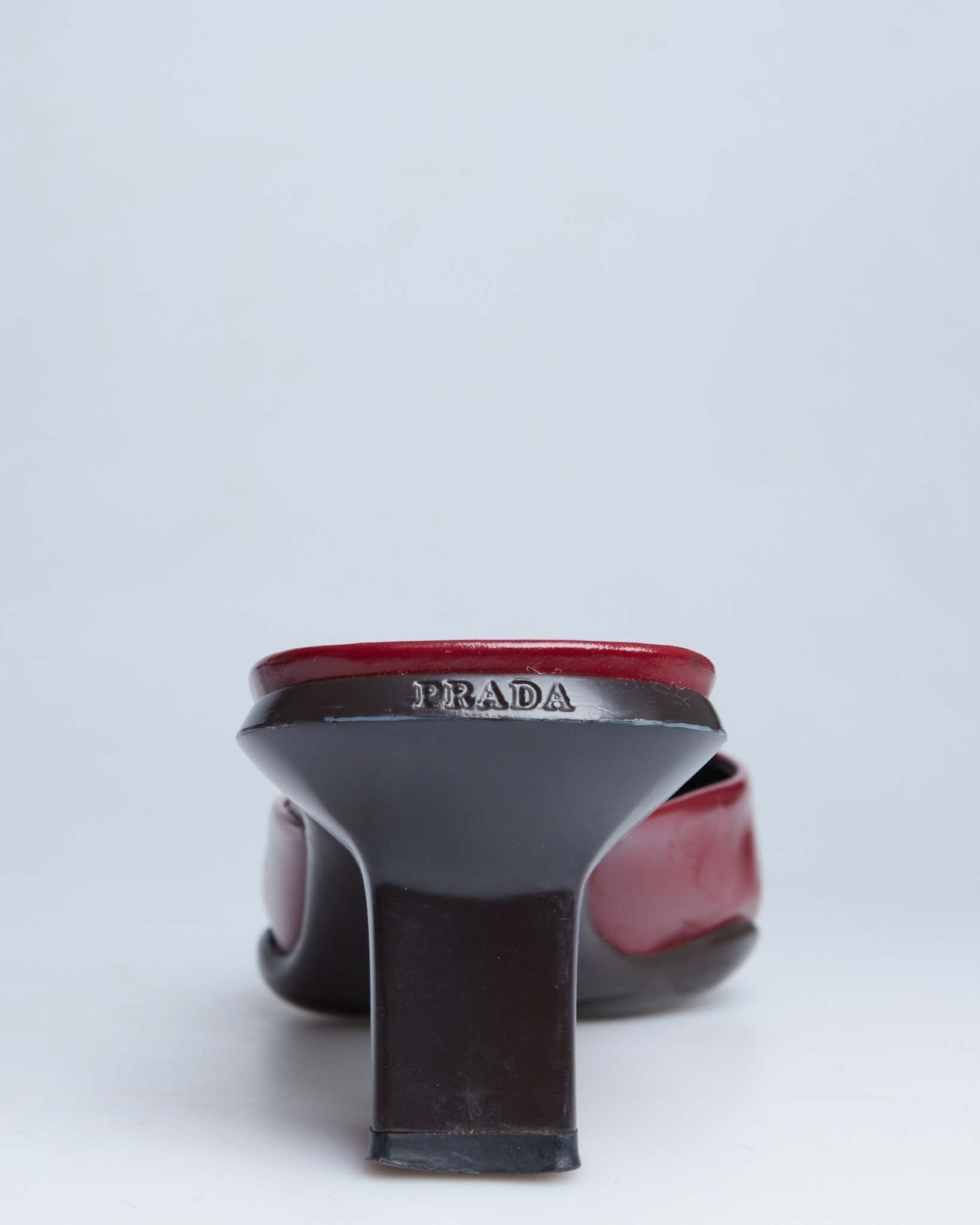 Prada leather mules