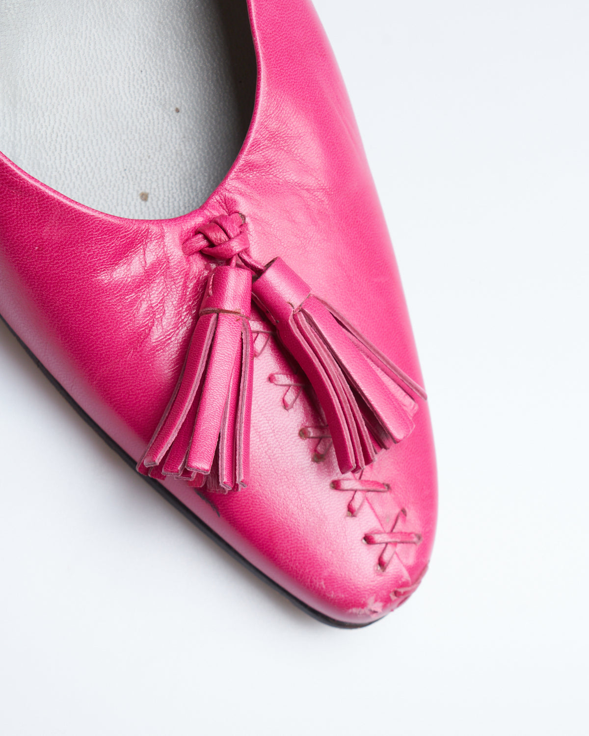 Miu Miu leather tassel mules