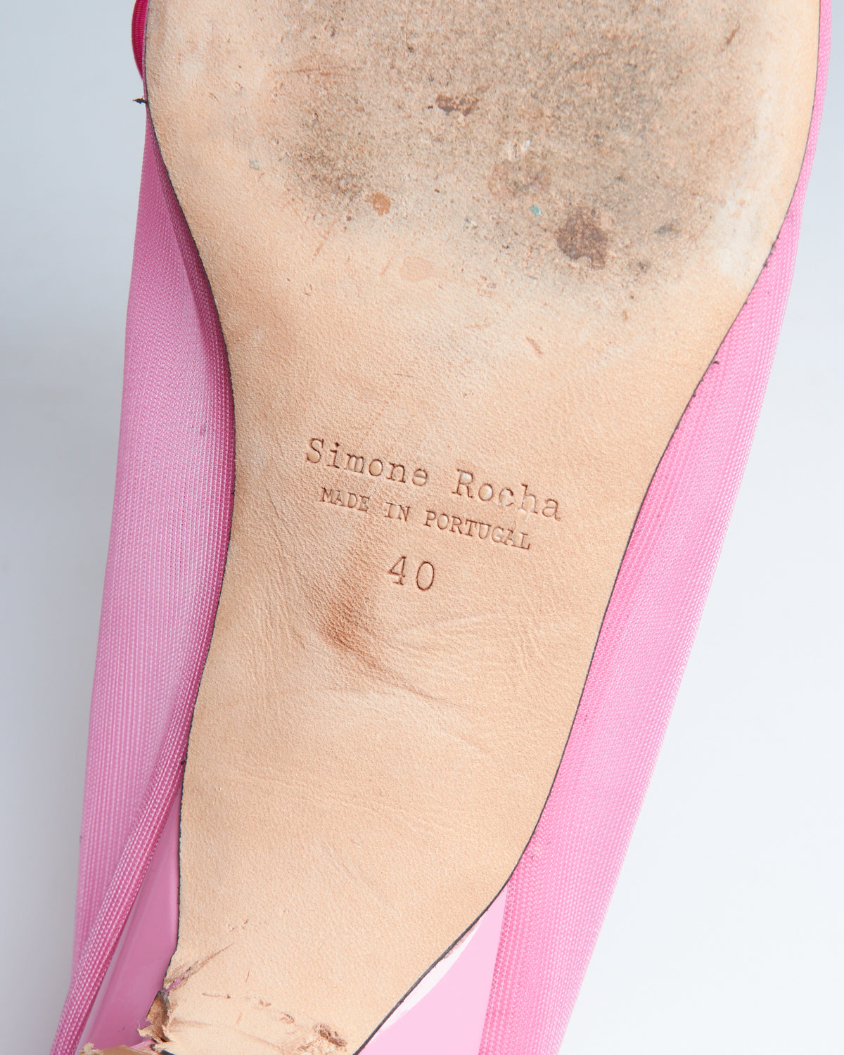 Simone Rocha mesh ballerina heels
