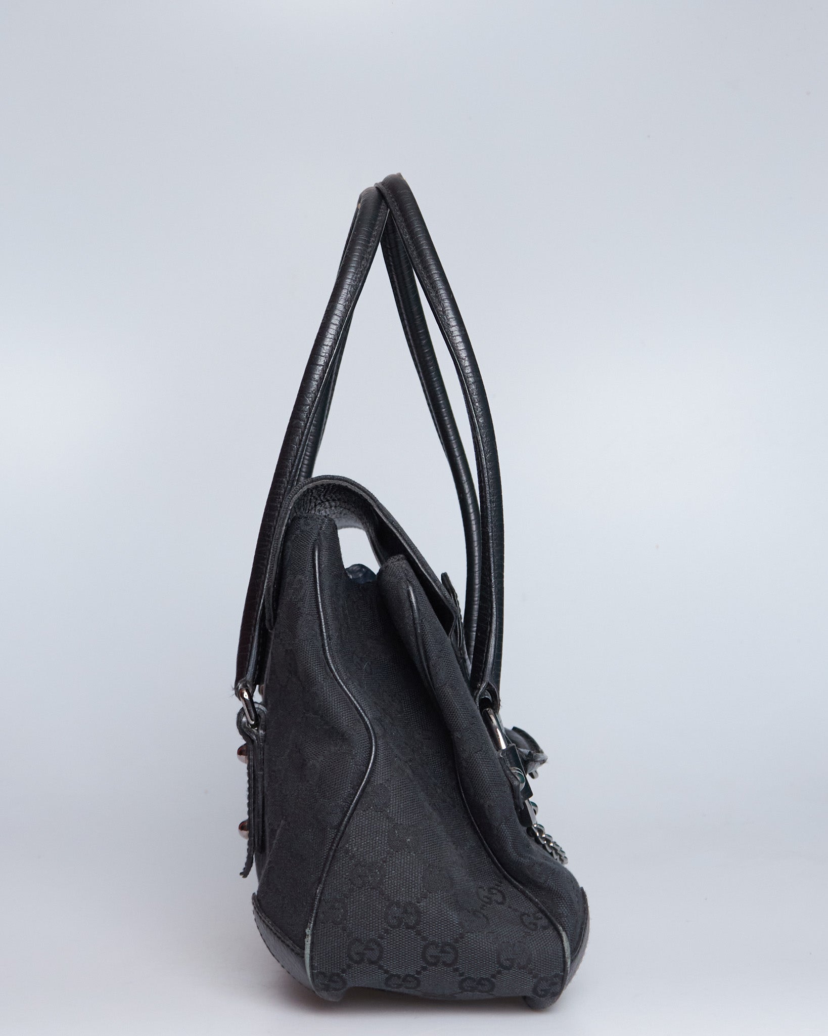 Gucci Horsebit Canvas Tote