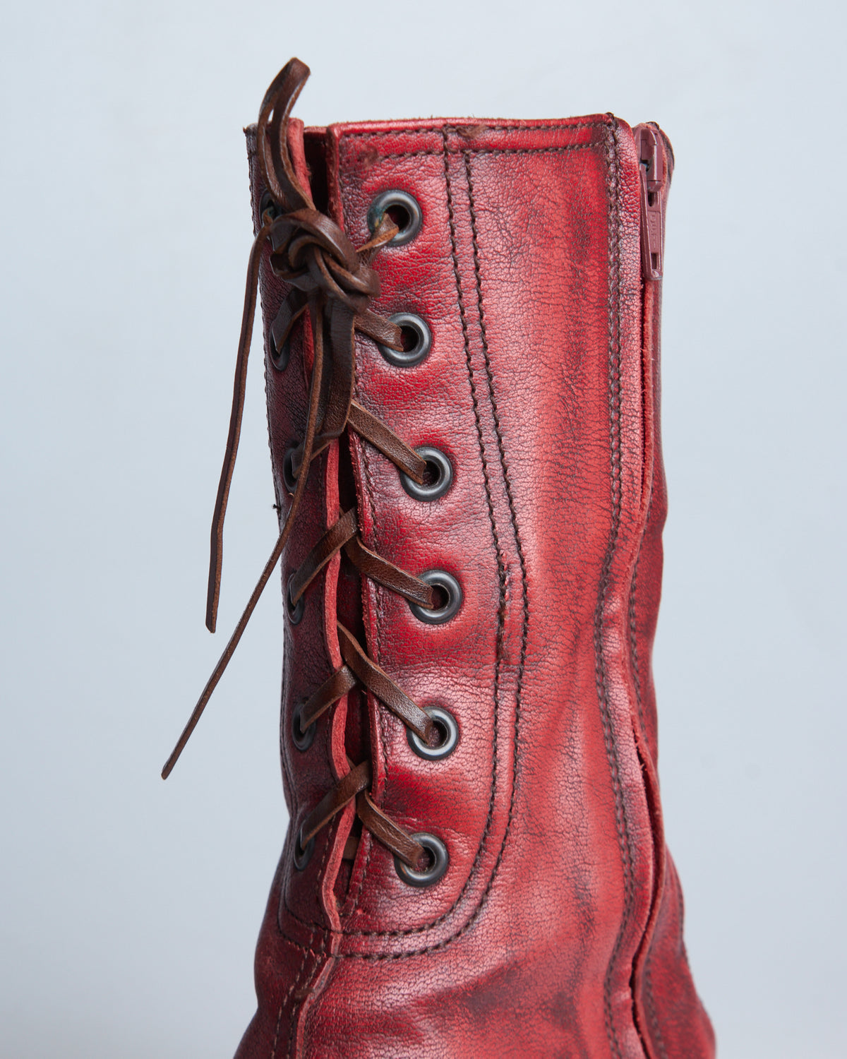 Miu Miu leather drawstring boots