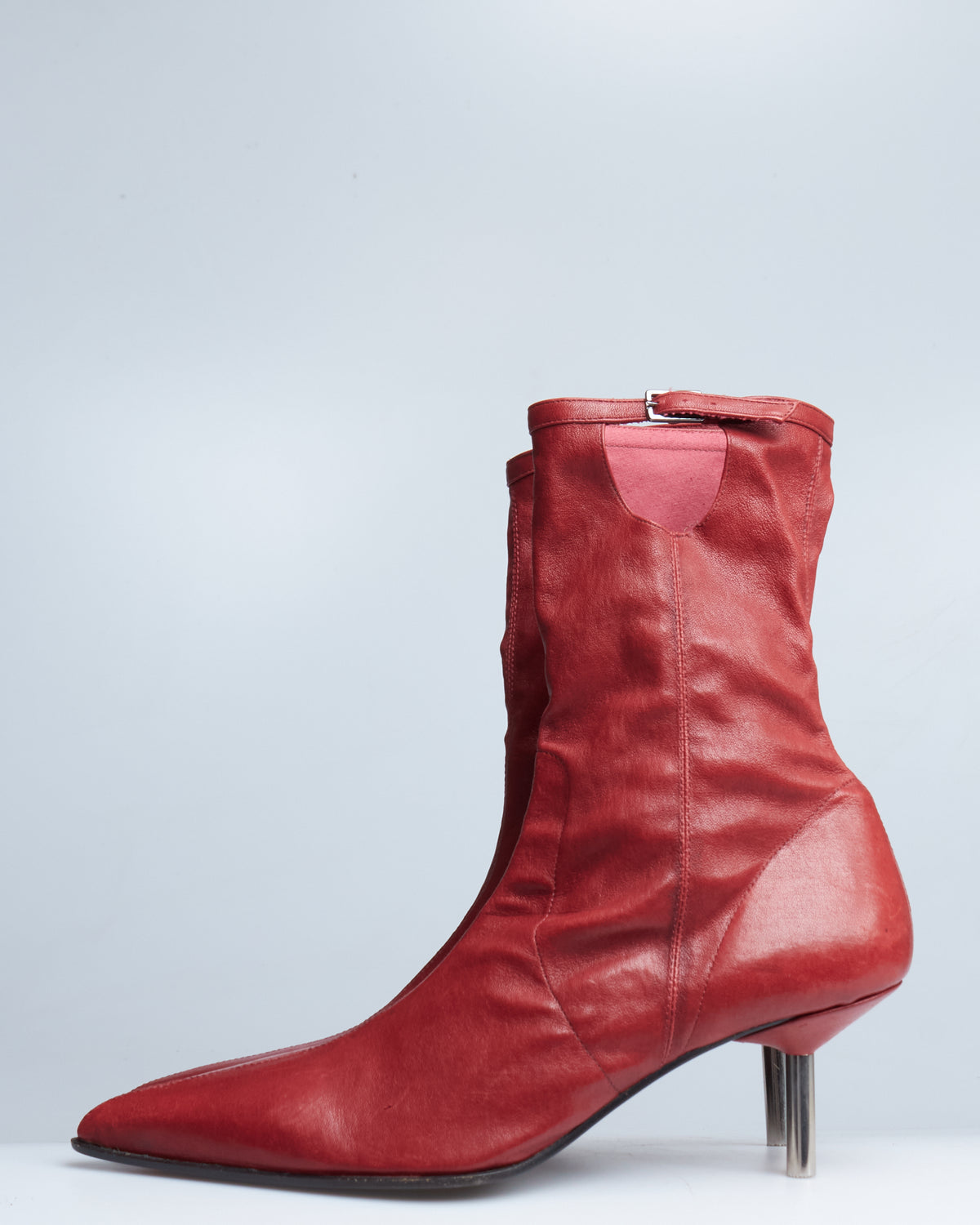 Plein Sud leather healed boots