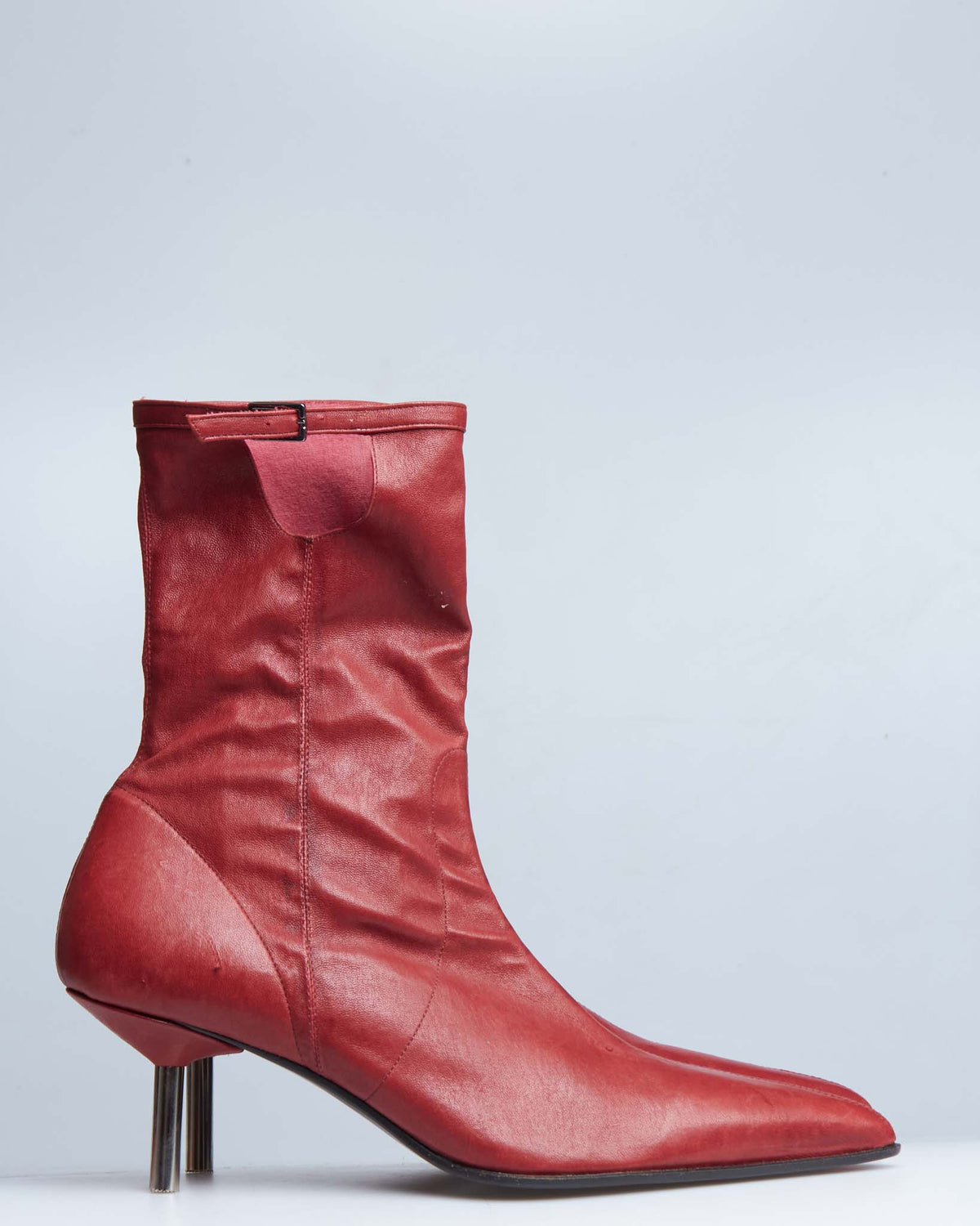 Plein Sud leather healed boots