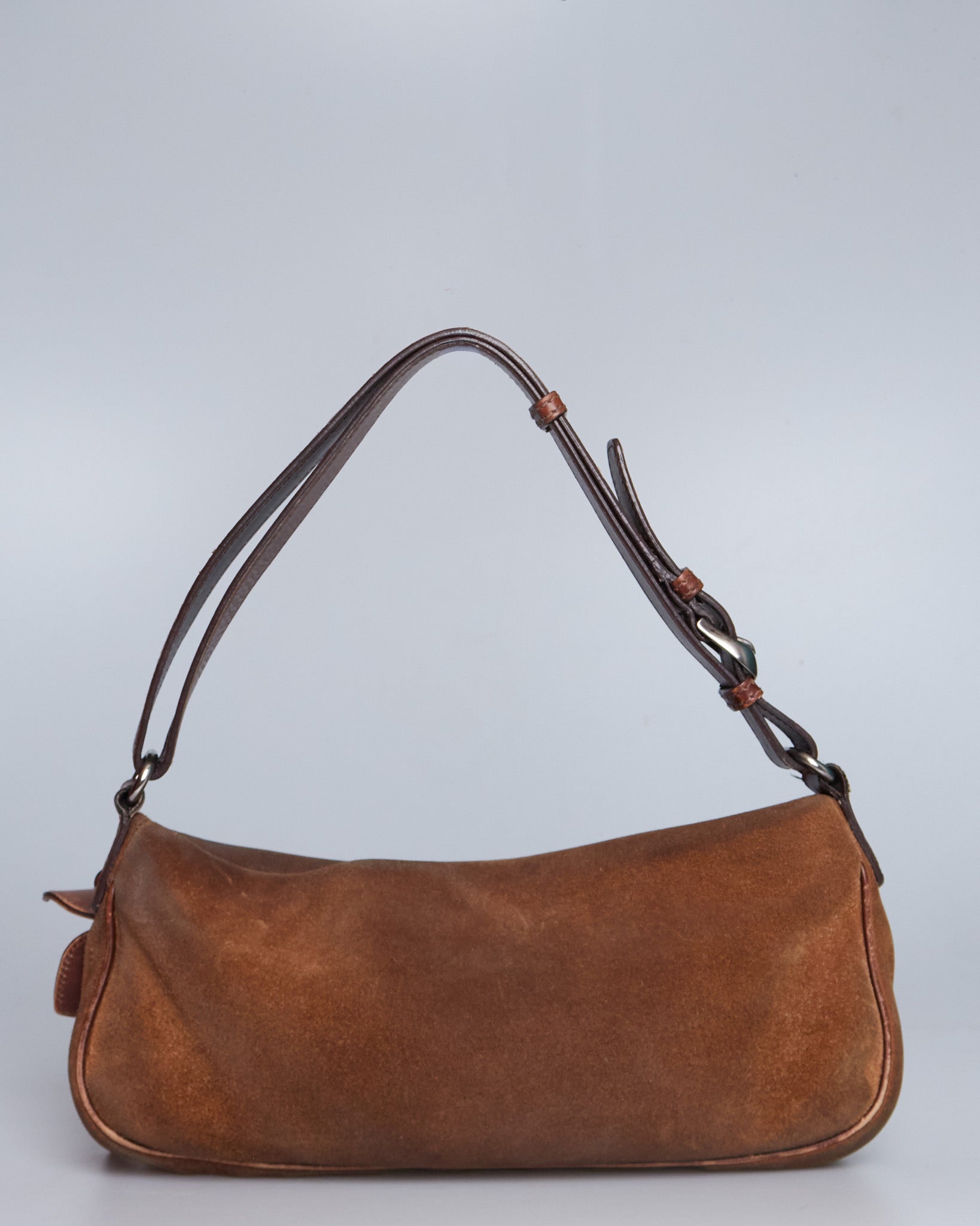 Miu Miu Suede Flower Shoulder Bag