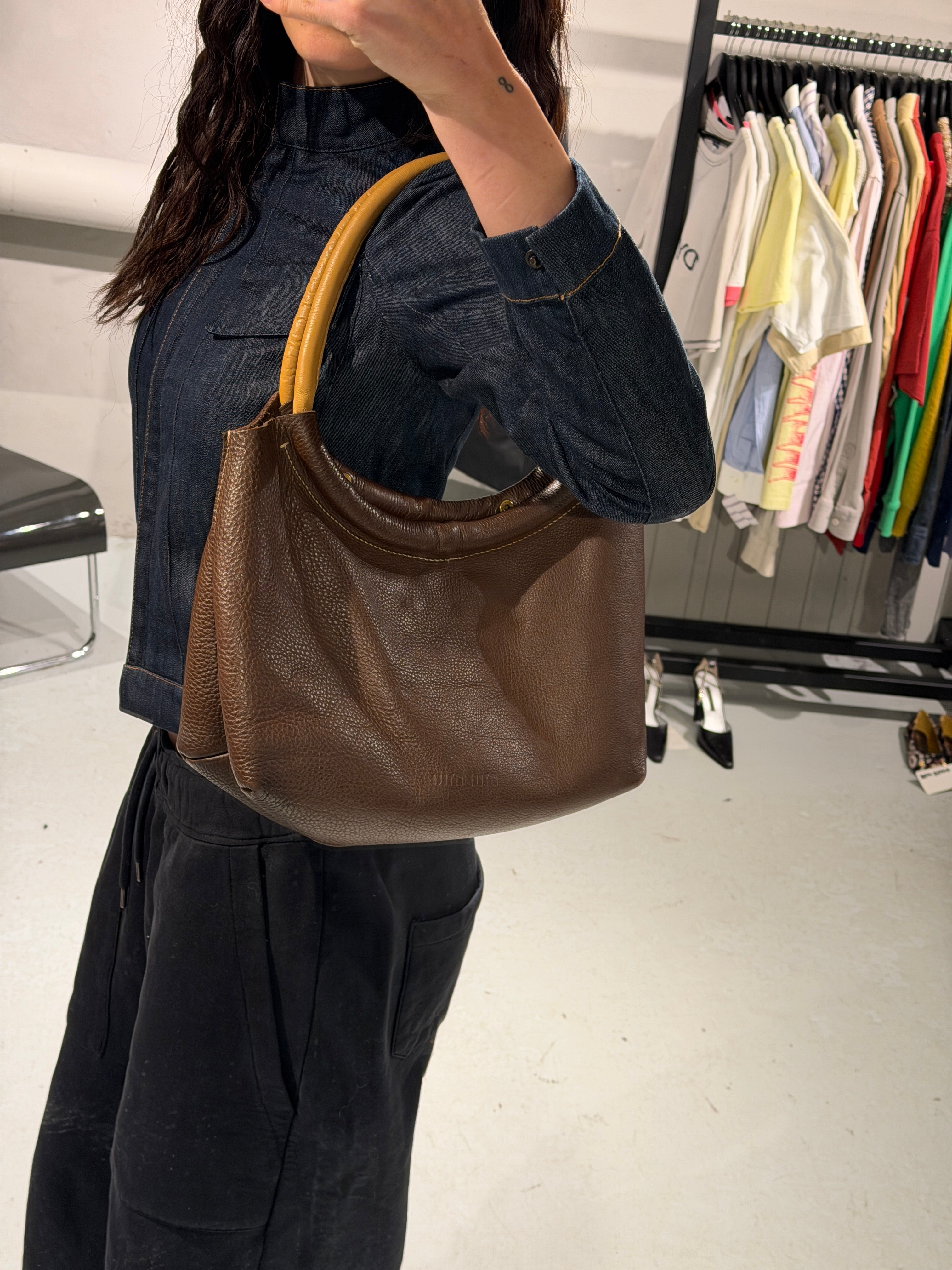 Miu Miu Leather Shoulder Bag