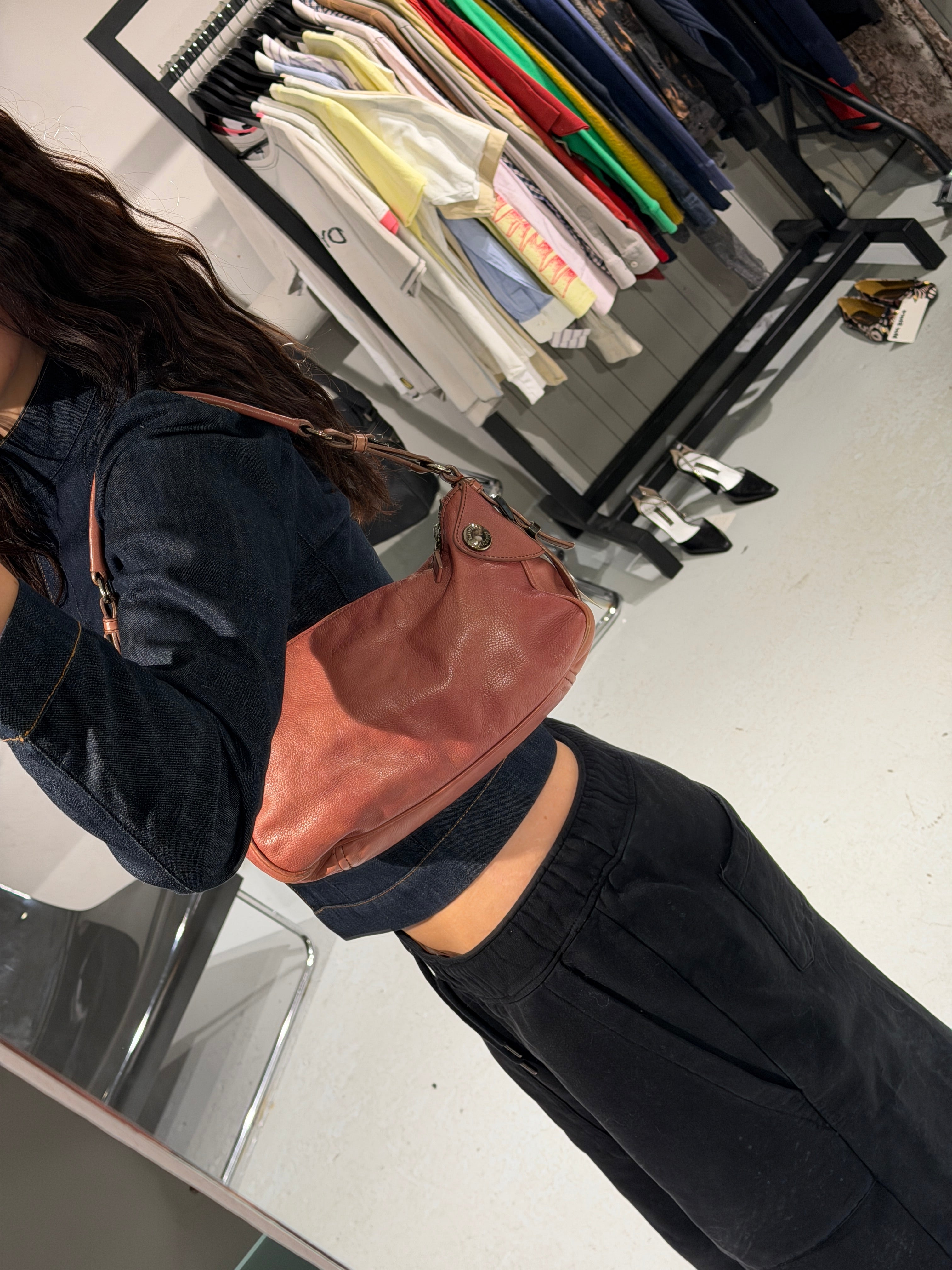 Prada Buffalo Snaps Shoulder Bag