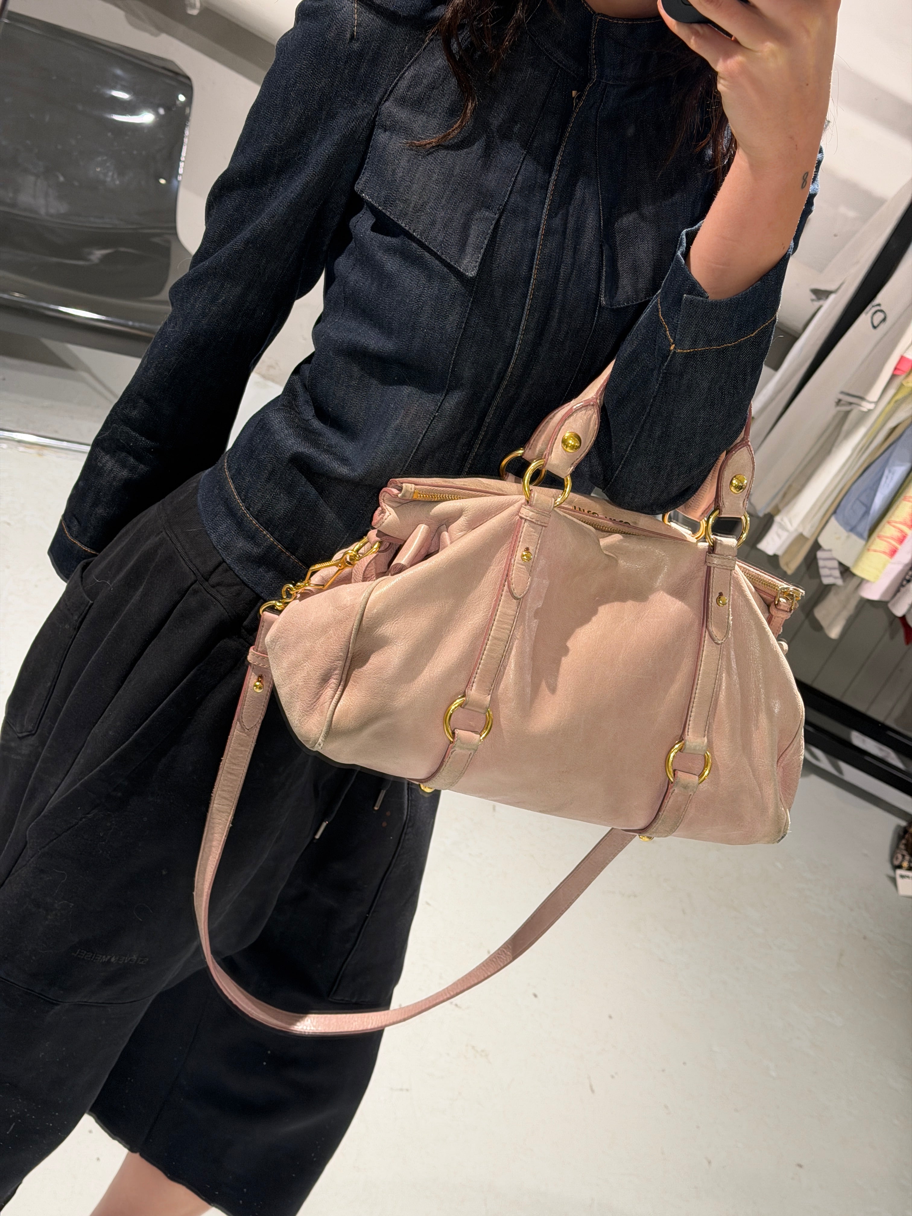 Miu Miu Vitello Lux Bow