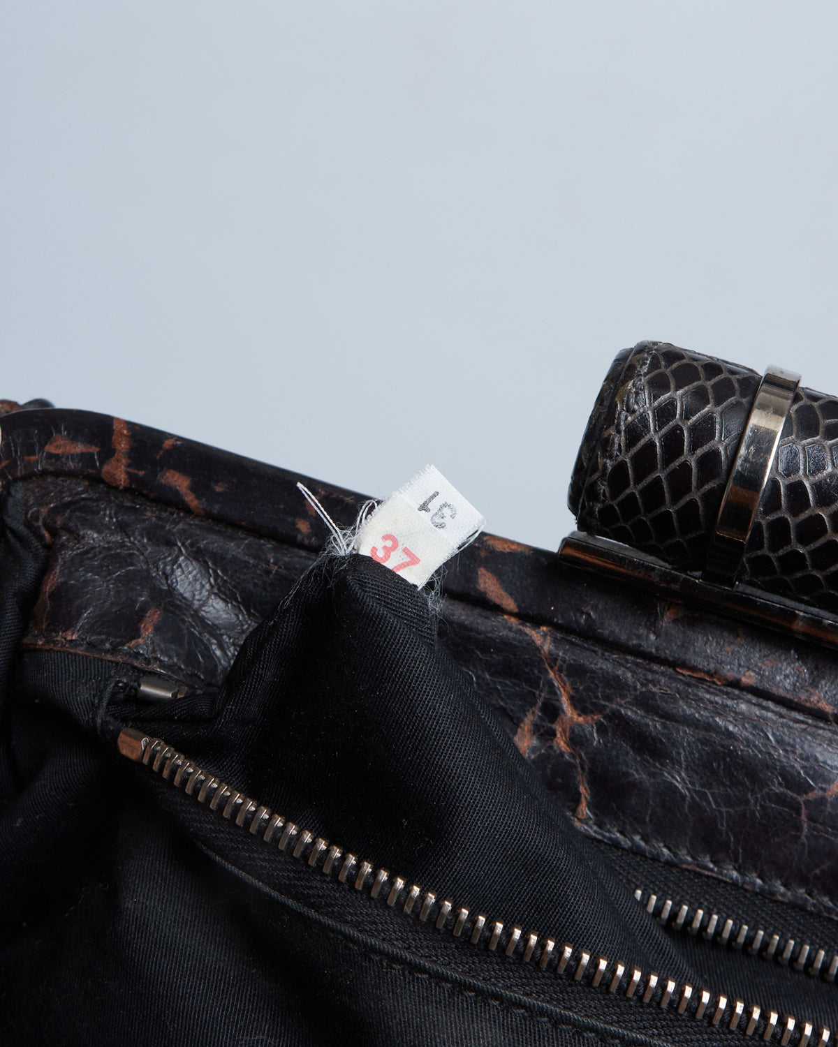 Miu Miu Cracked Leather Clutch Bag