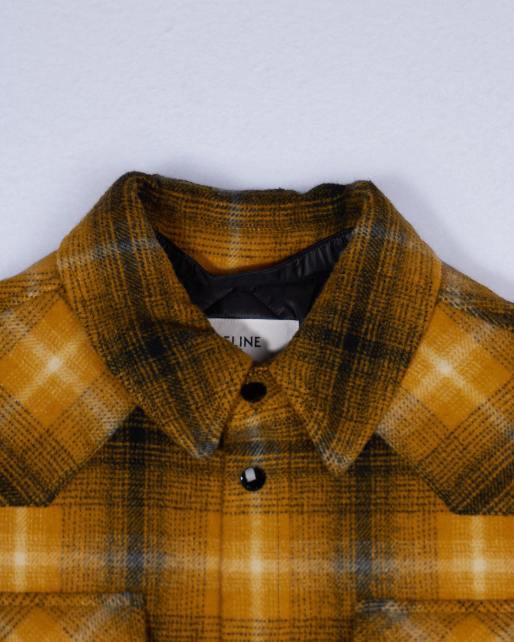 Celine F/W’2021 Ombre Check Wool Quilted Jacket
