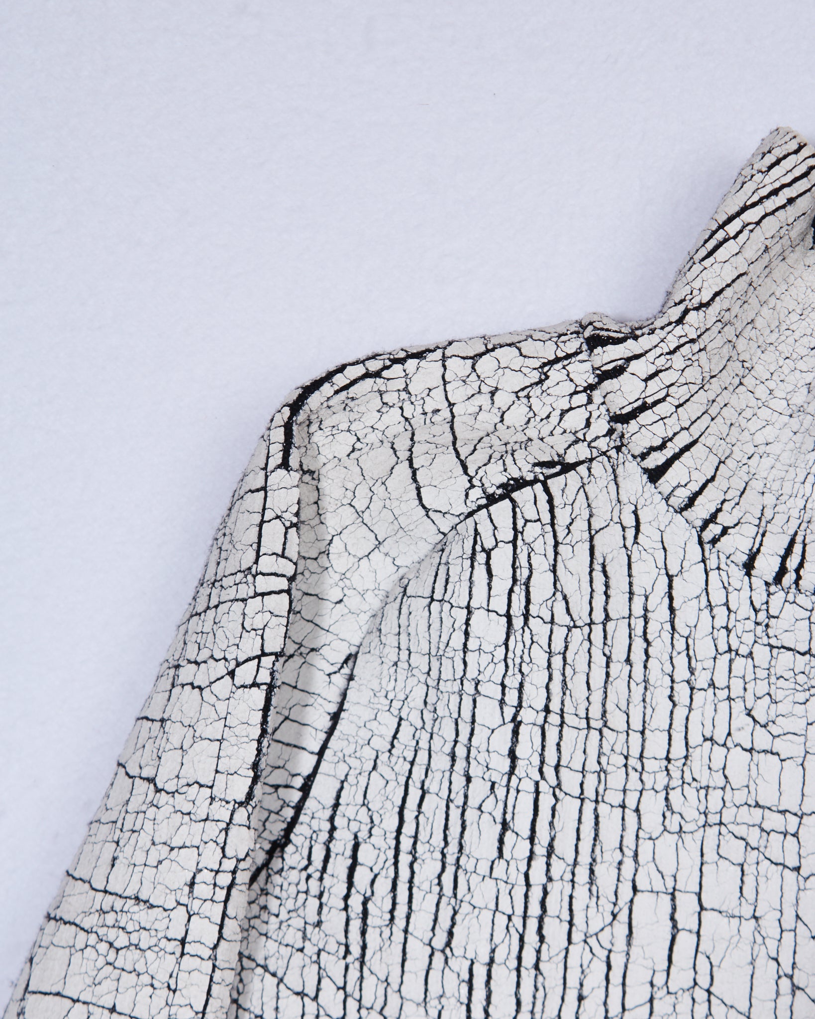 Balenciaga F/W'2013 Cracked Leather Zipped Pull-over