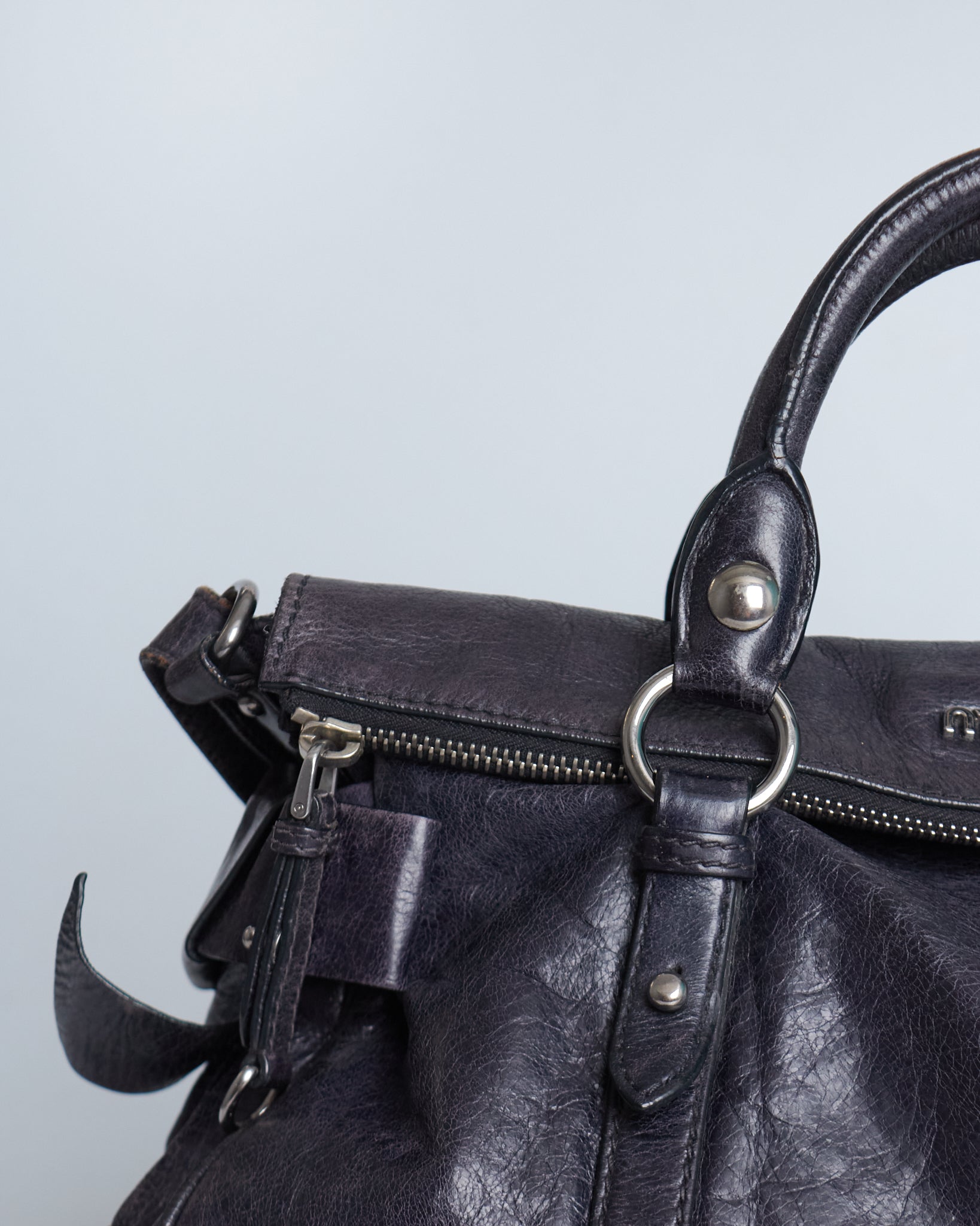 Miu Miu Vitello Lux Bow