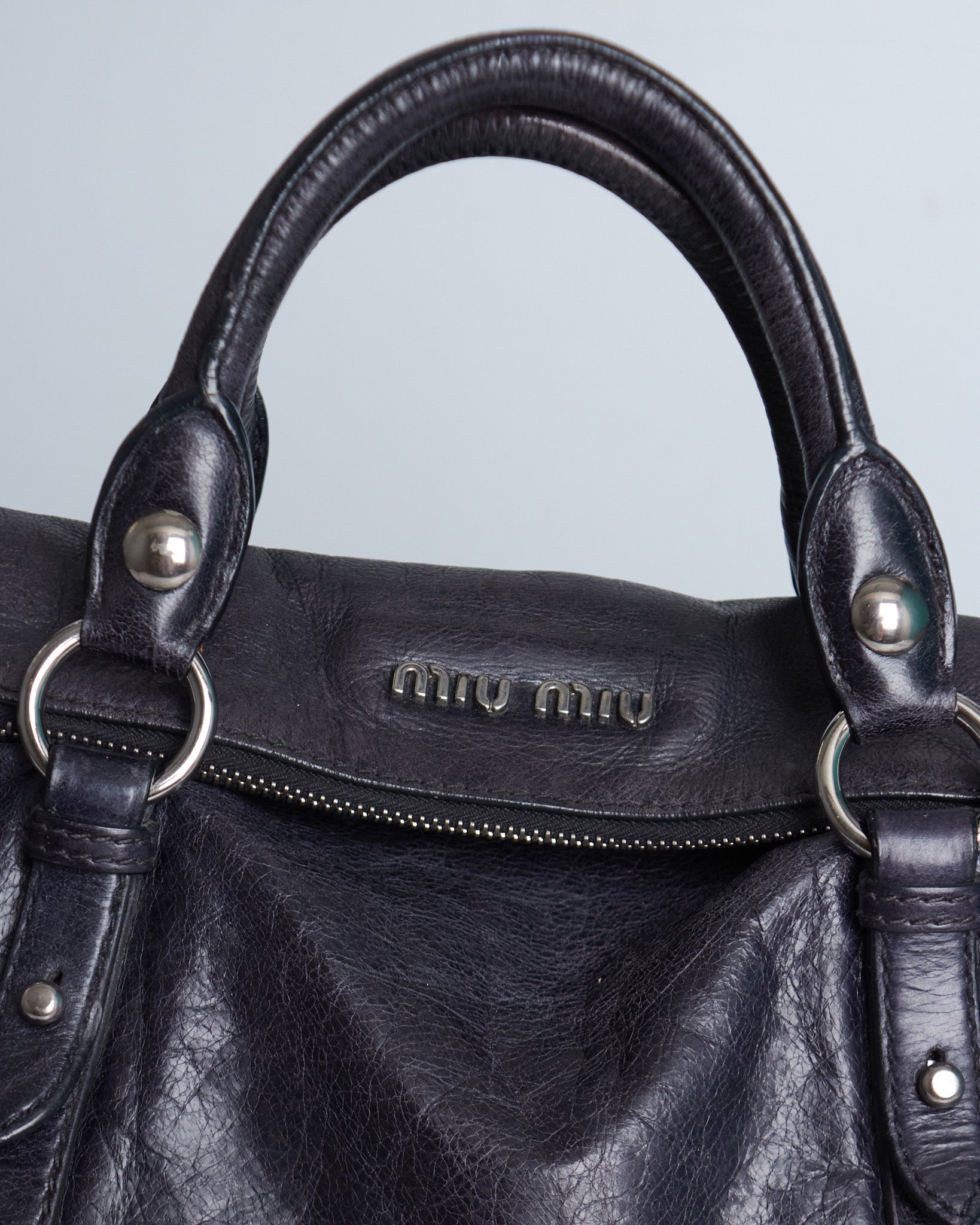 Miu Miu Vitello Lux Bow