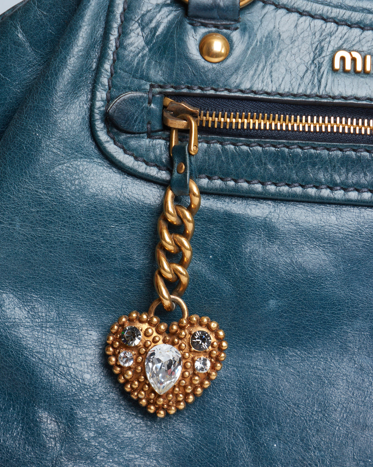 Miu Miu Vitello Lux Bowler Bag