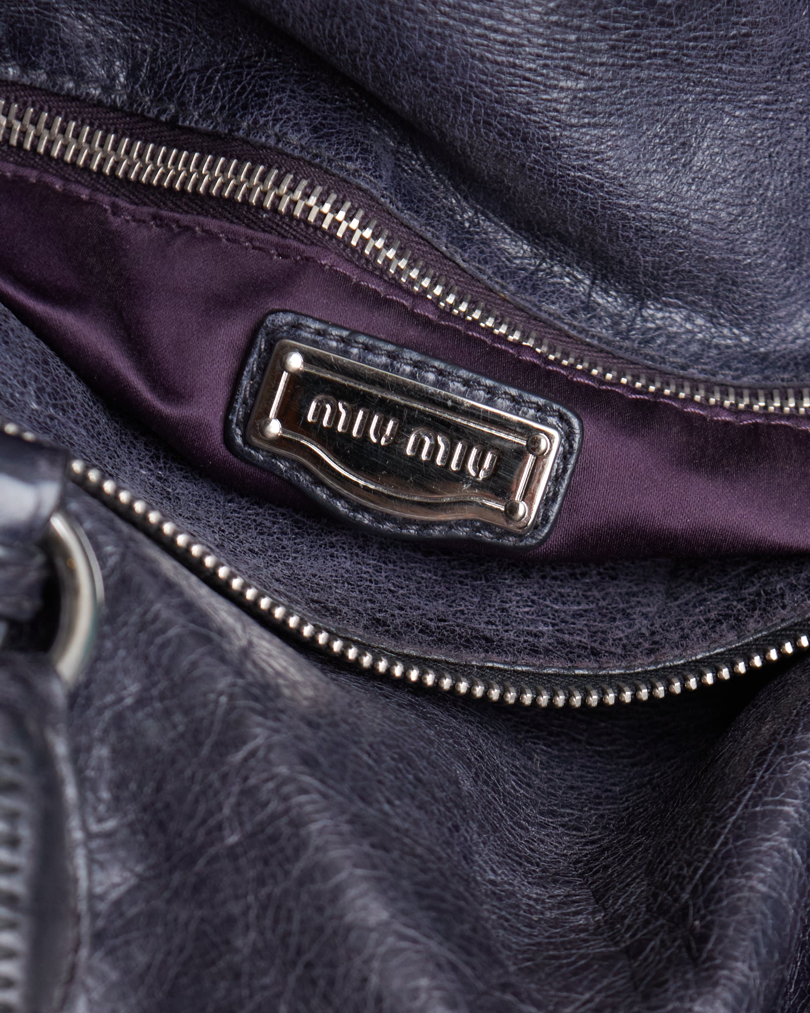 Miu Miu Vitello Lux Bow