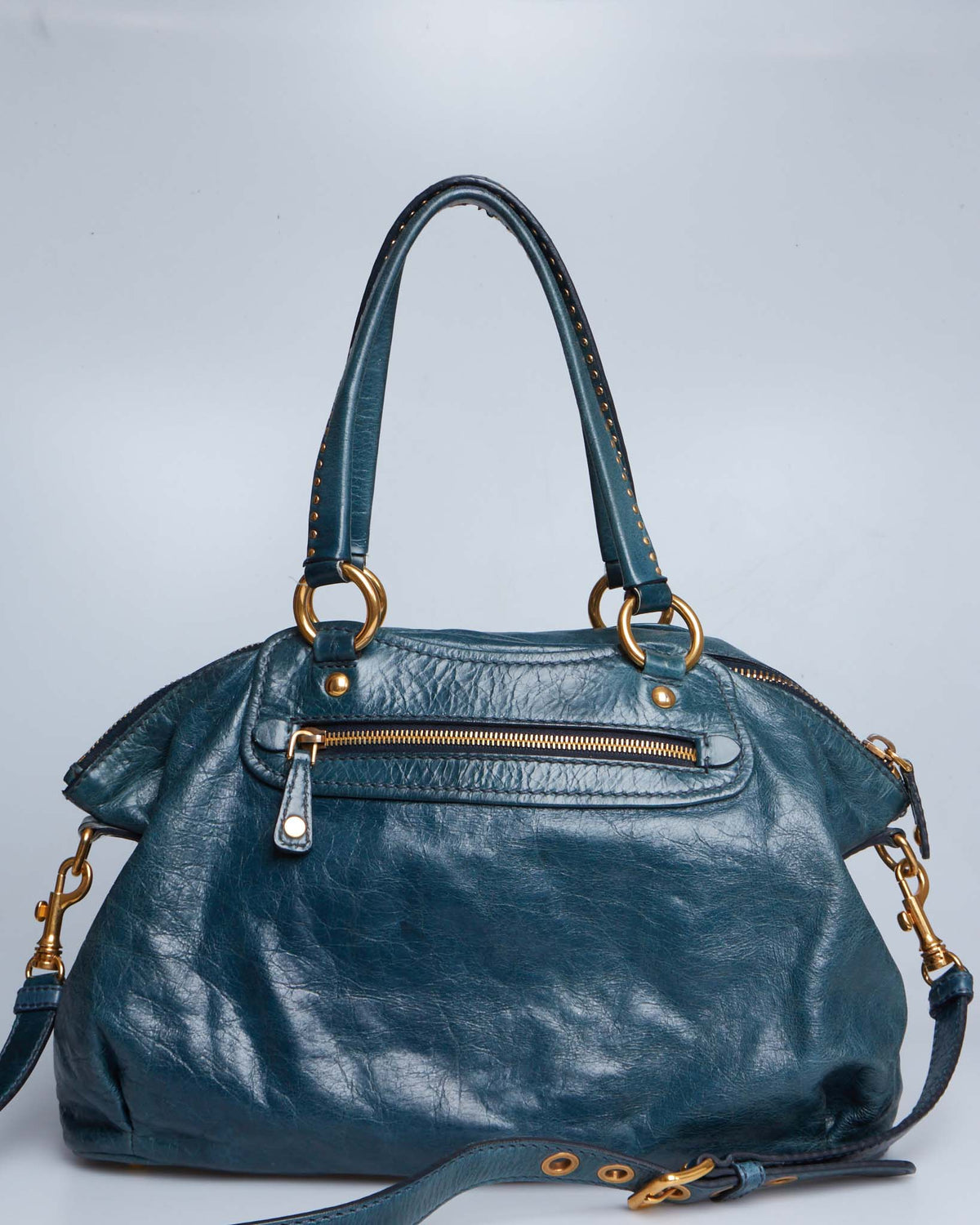 Miu Miu Vitello Lux Bowler Bag