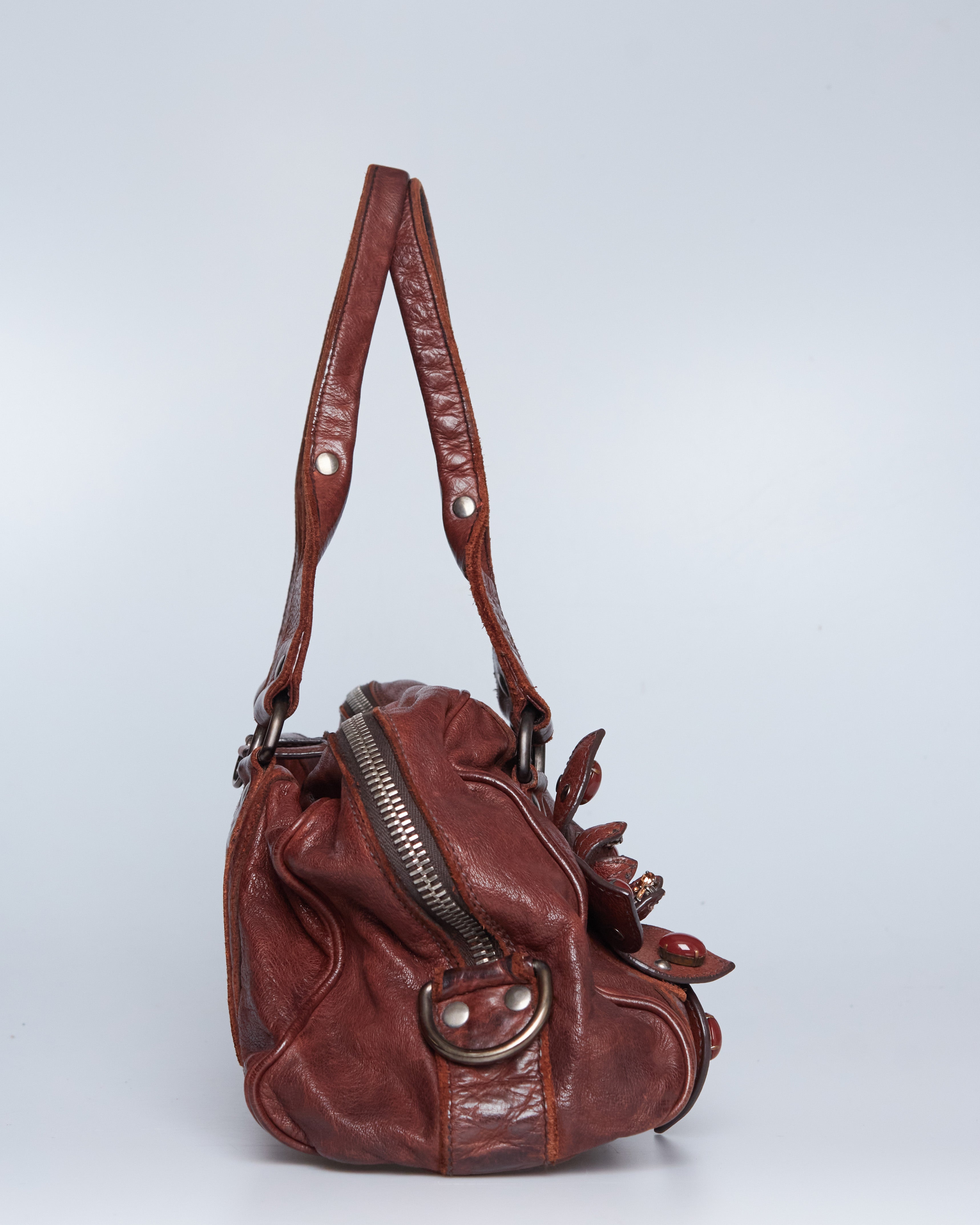 Miu Miu Flower Charm Shoulder Bag