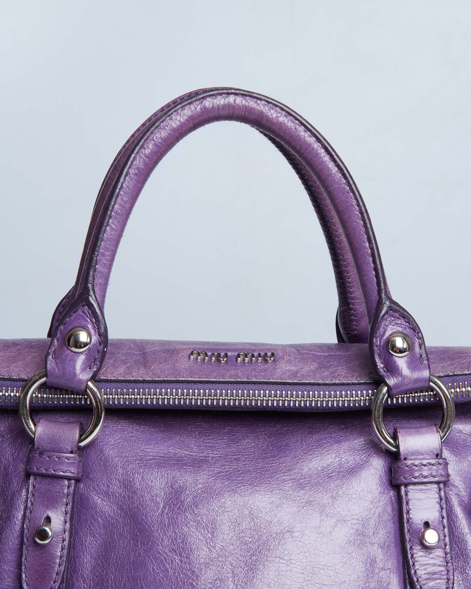 Miu Miu Vitello Lux Bow Mini
