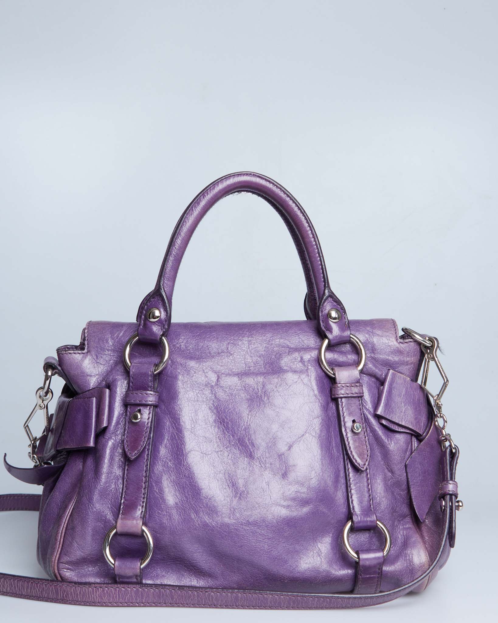 Miu Miu Vitello Lux Bow Mini