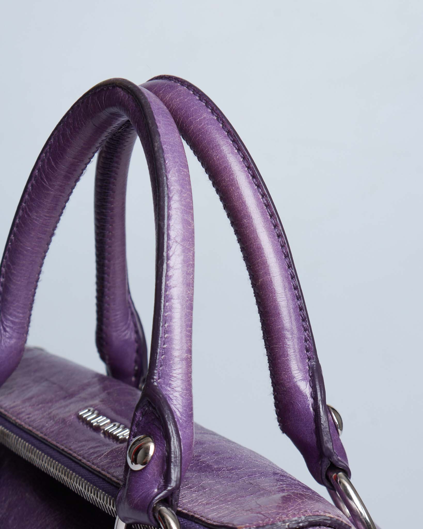 Miu Miu Vitello Lux Bow Mini