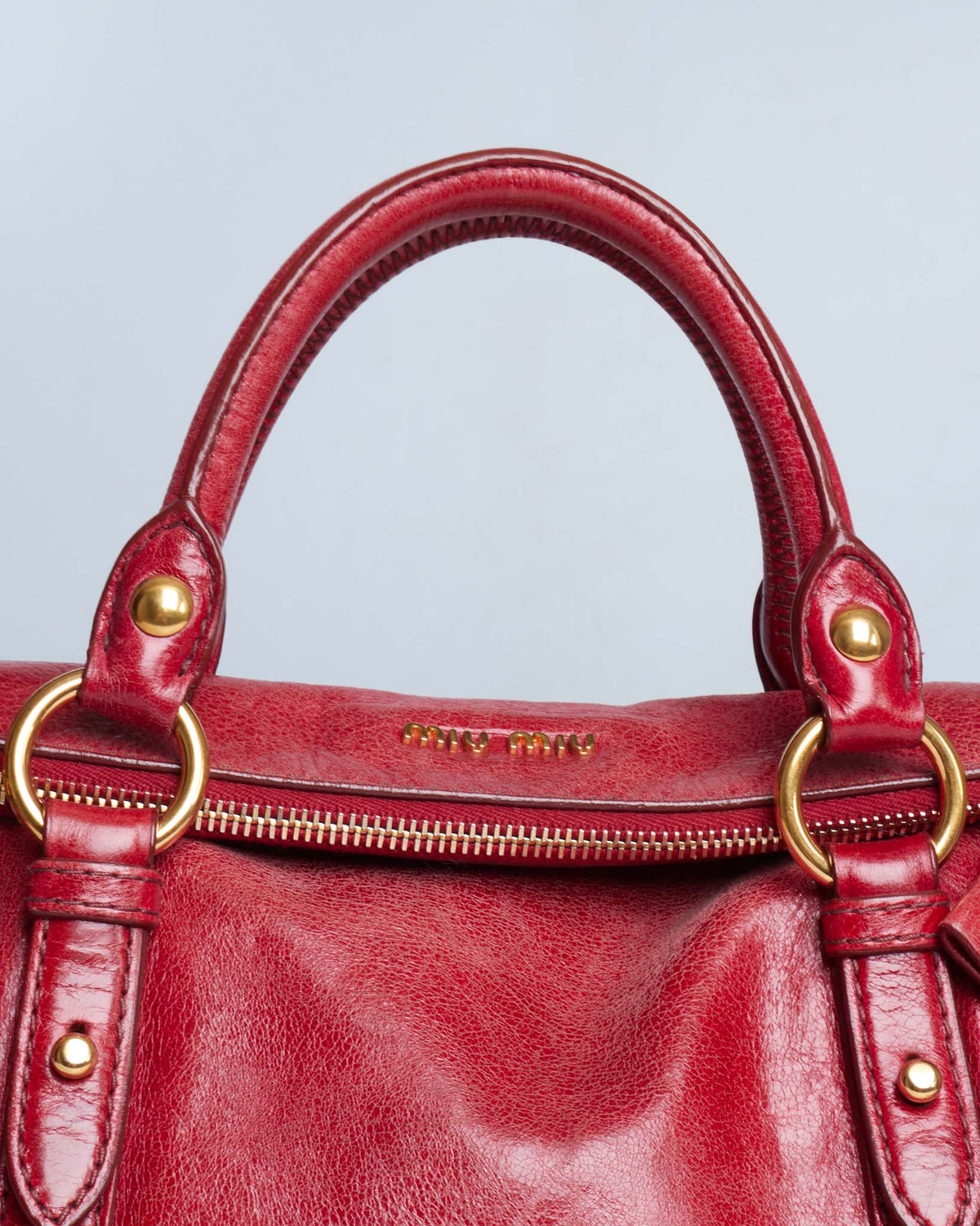 Miu Miu Vitello Lux Bow Mini
