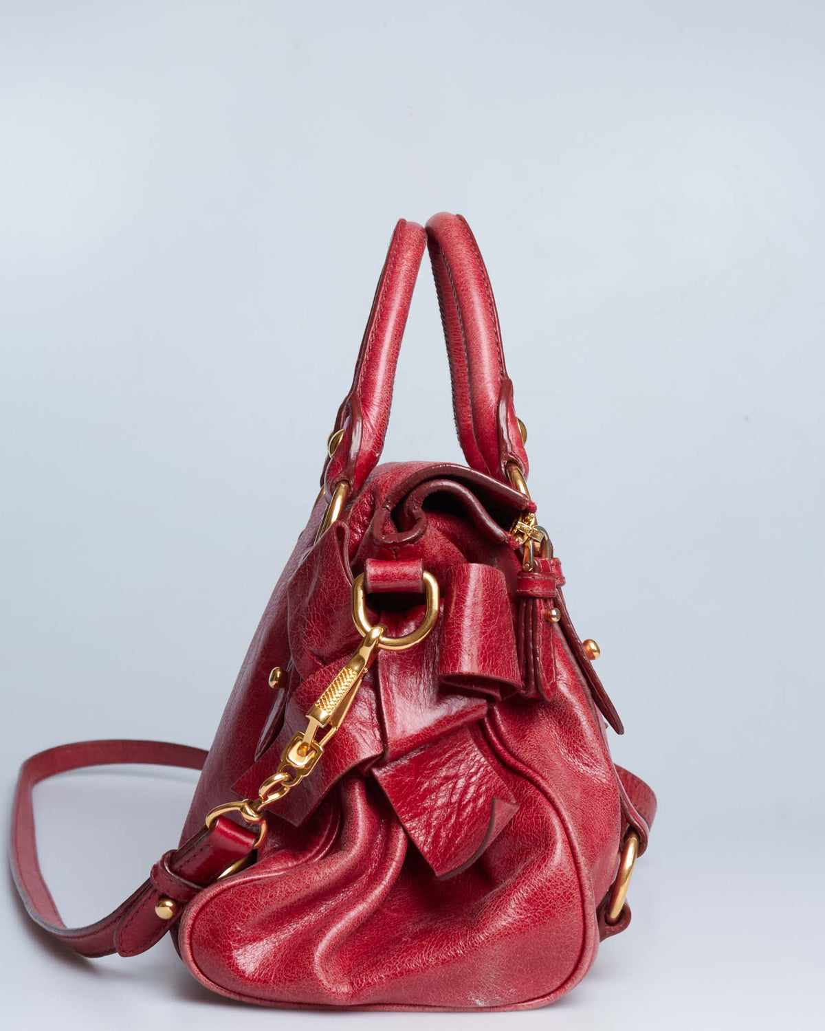 Miu Miu Vitello Lux Bow Mini