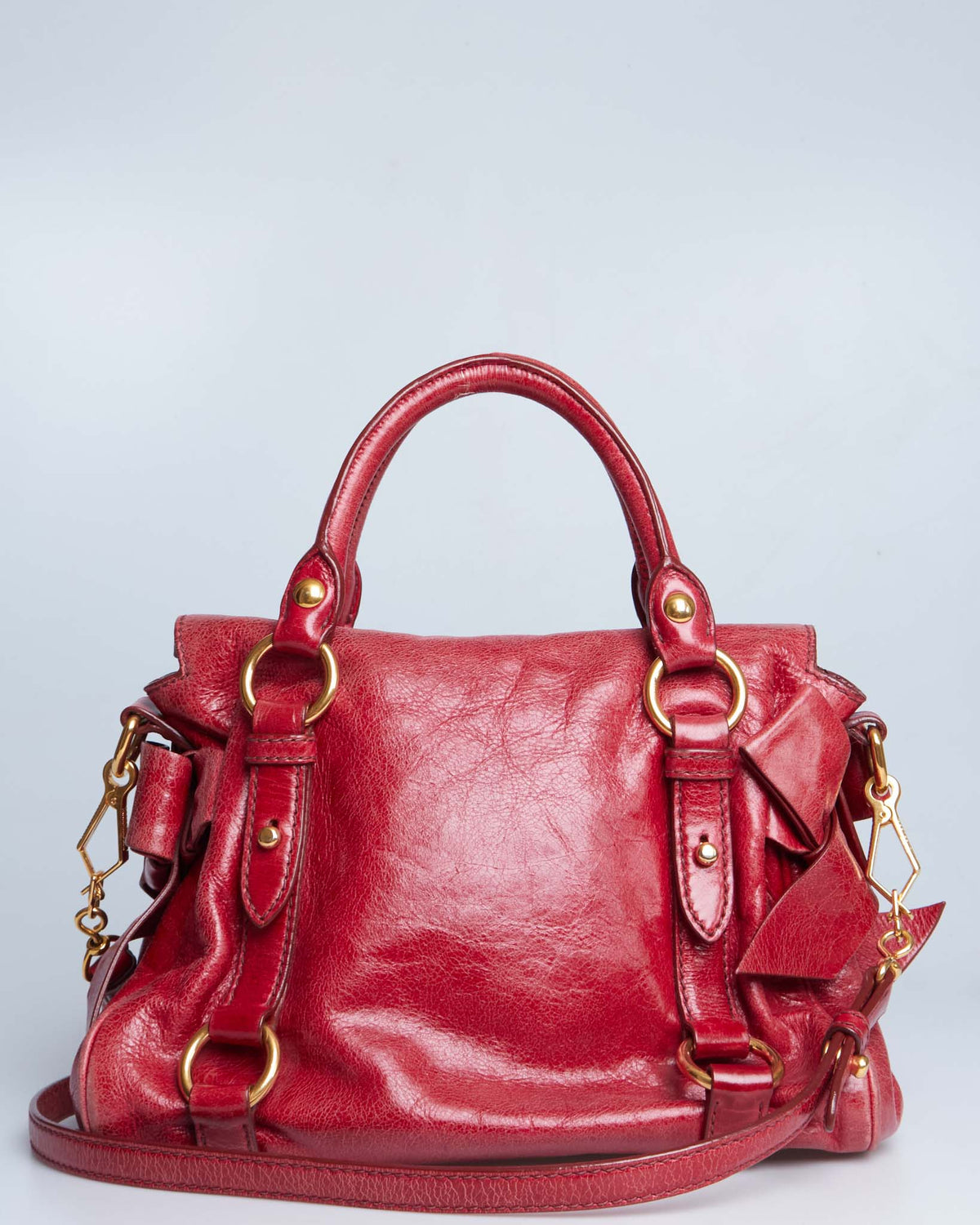 Miu Miu Vitello Lux Bow Mini