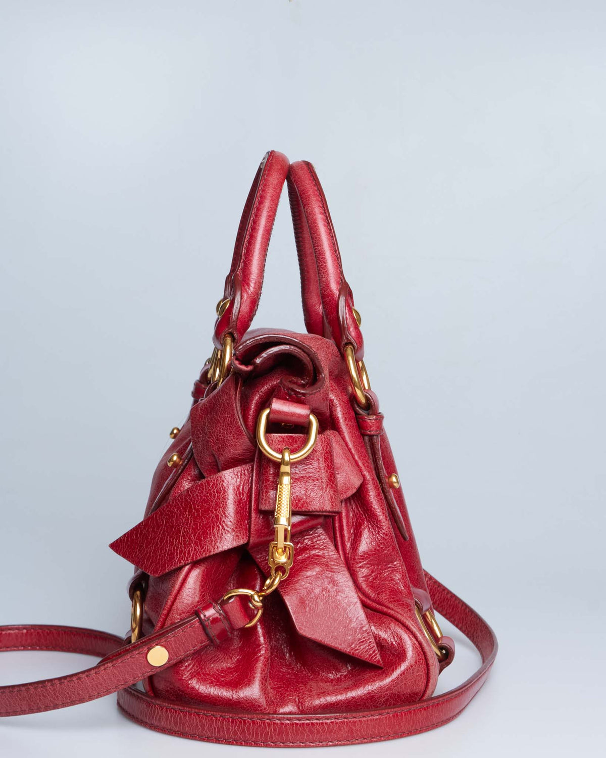 Miu Miu Vitello Lux Bow Mini