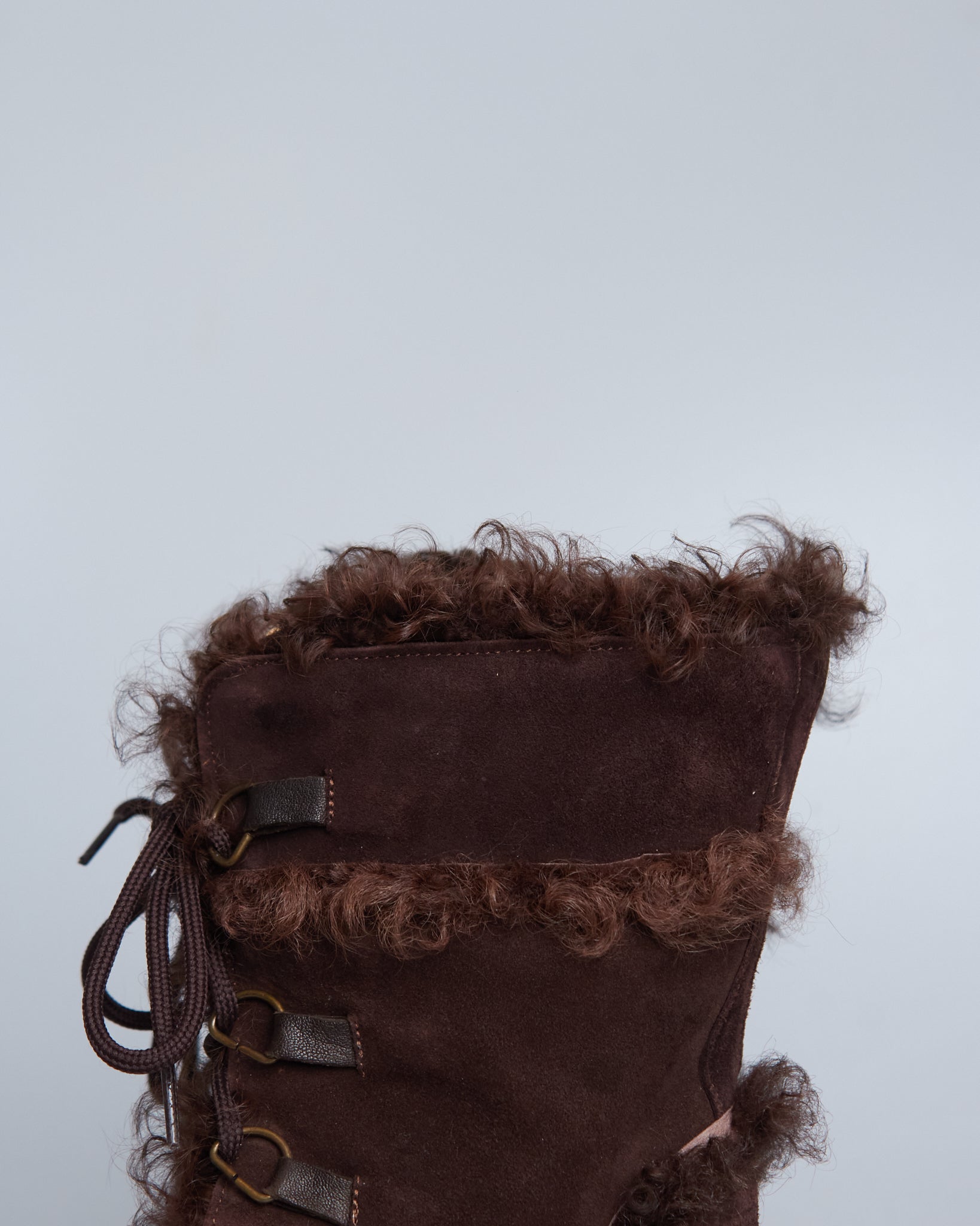 Dolce & Gabbana suede fur boots