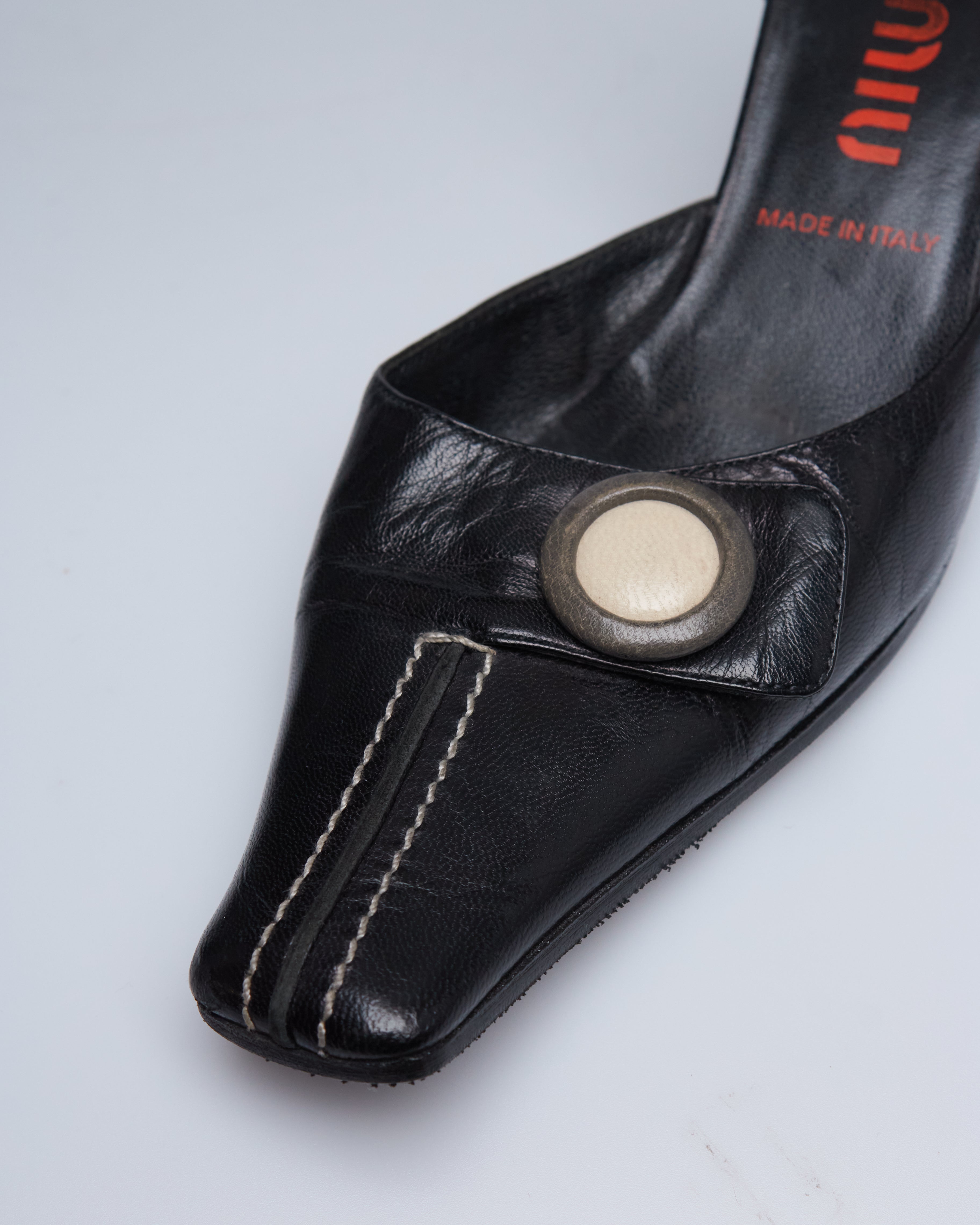 Miu Miu sculpted button-heel pumps