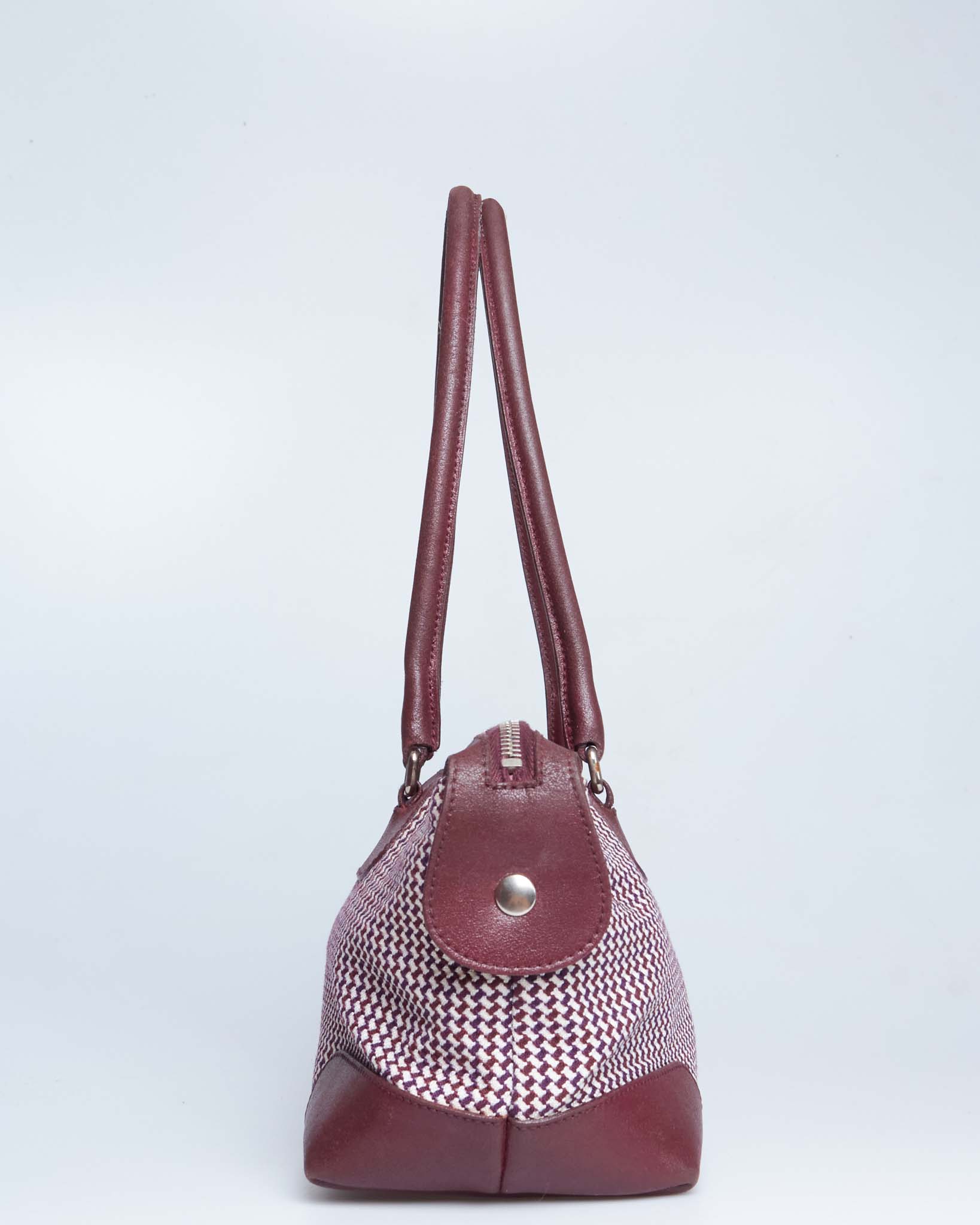Miu Miu Houndstooth Canvas Tote