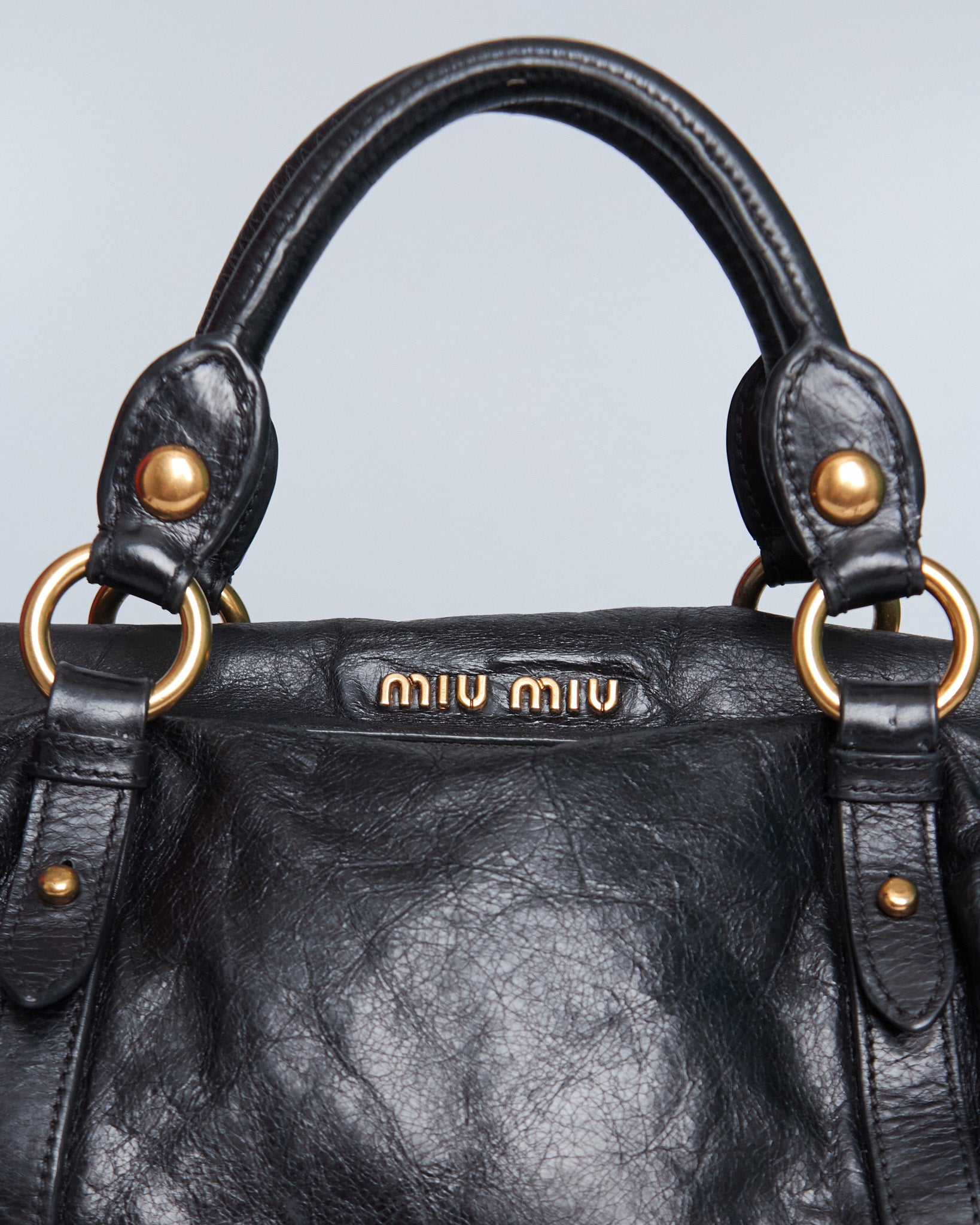Miu Miu Vitello Lux Bow