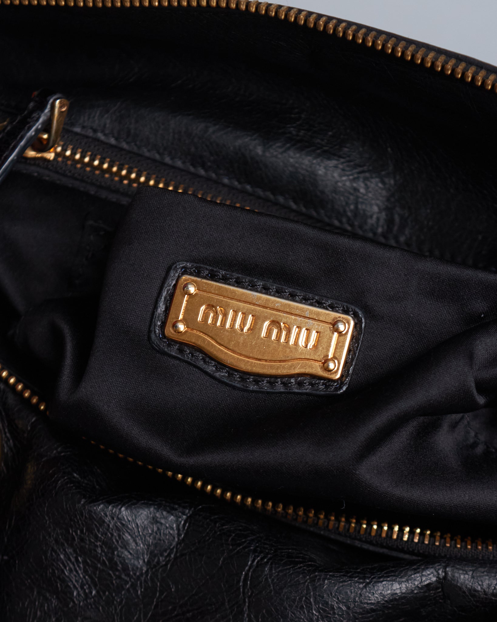 Miu Miu Vitello Lux Bow