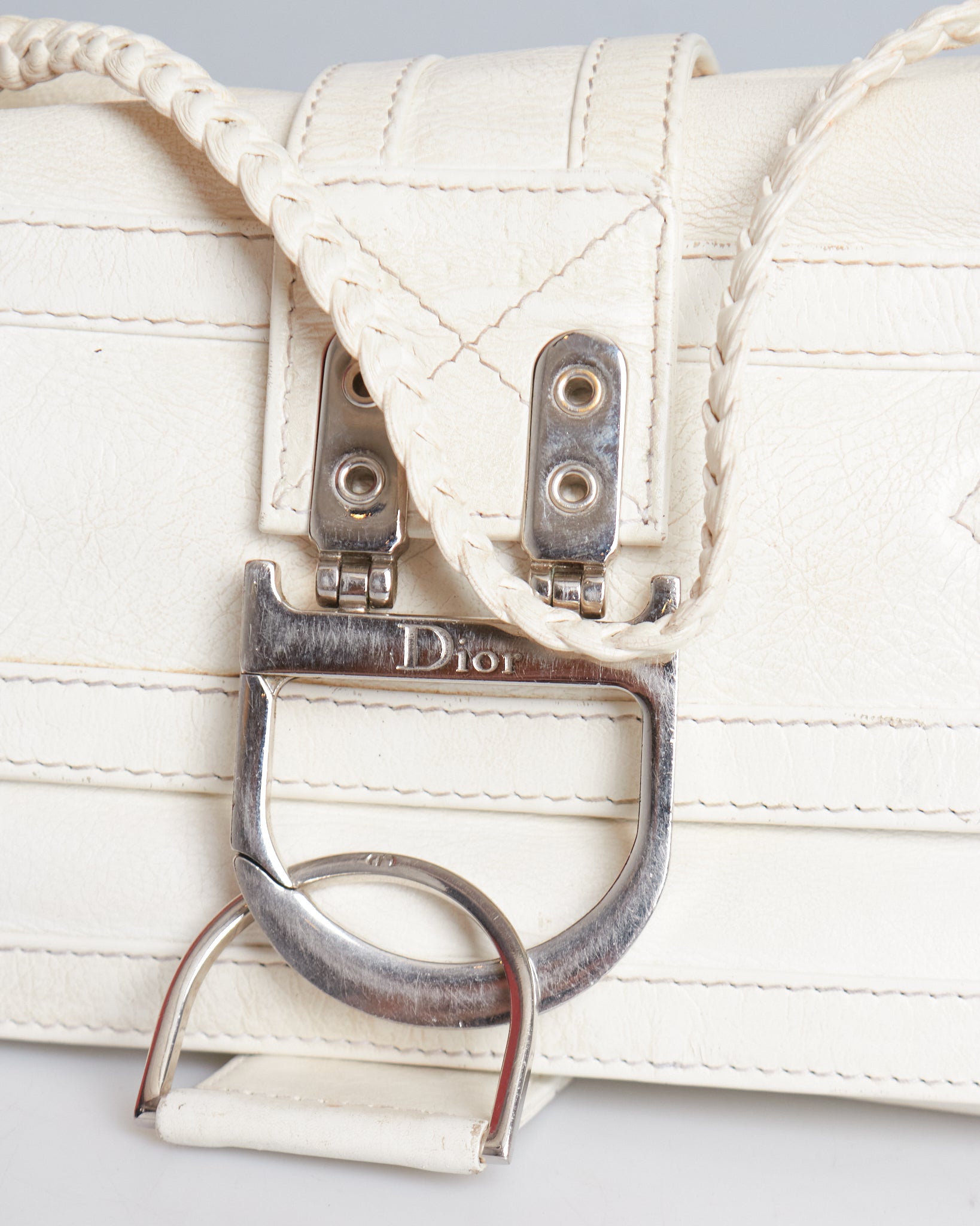 Christian Dior Flight Leather Shoulder Bag