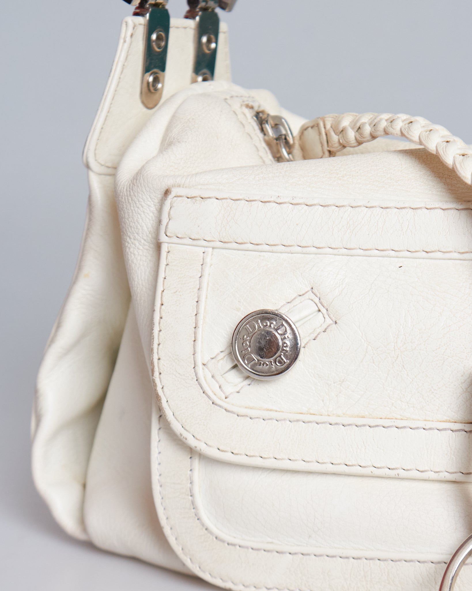 Christian Dior Flight Leather Shoulder Bag