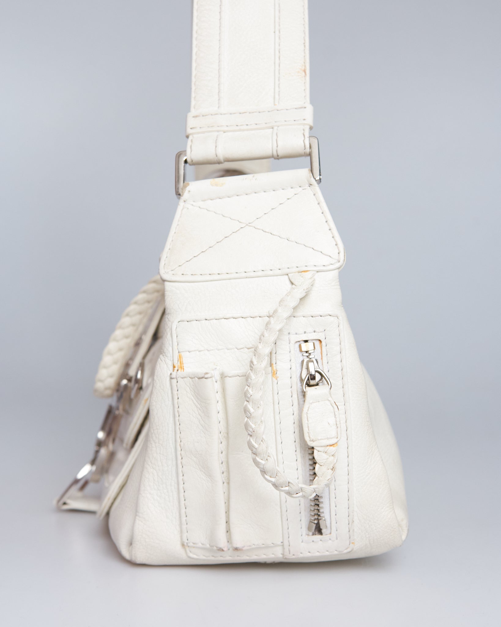 Christian Dior Flight Leather Shoulder Bag