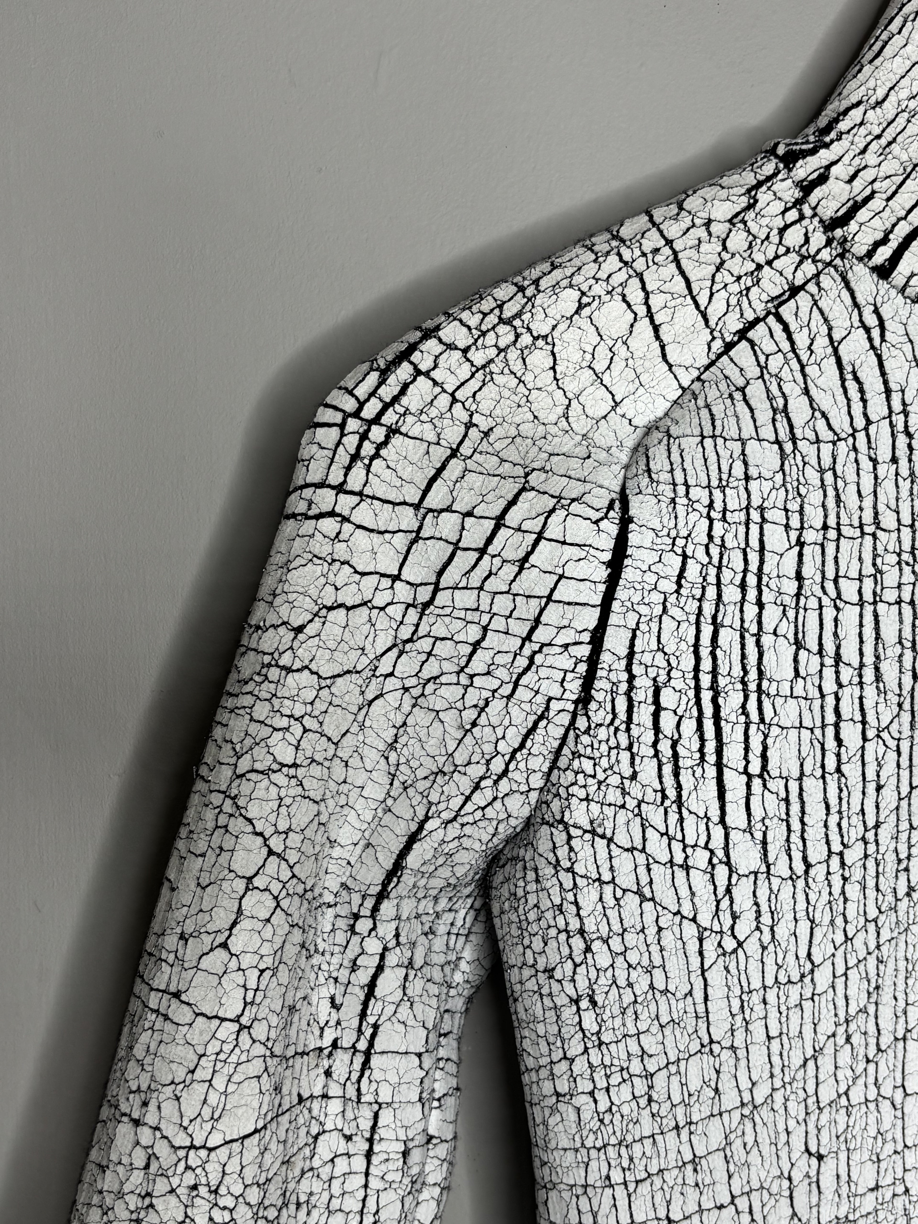 Balenciaga F/W'2013 Cracked Leather Pull-over