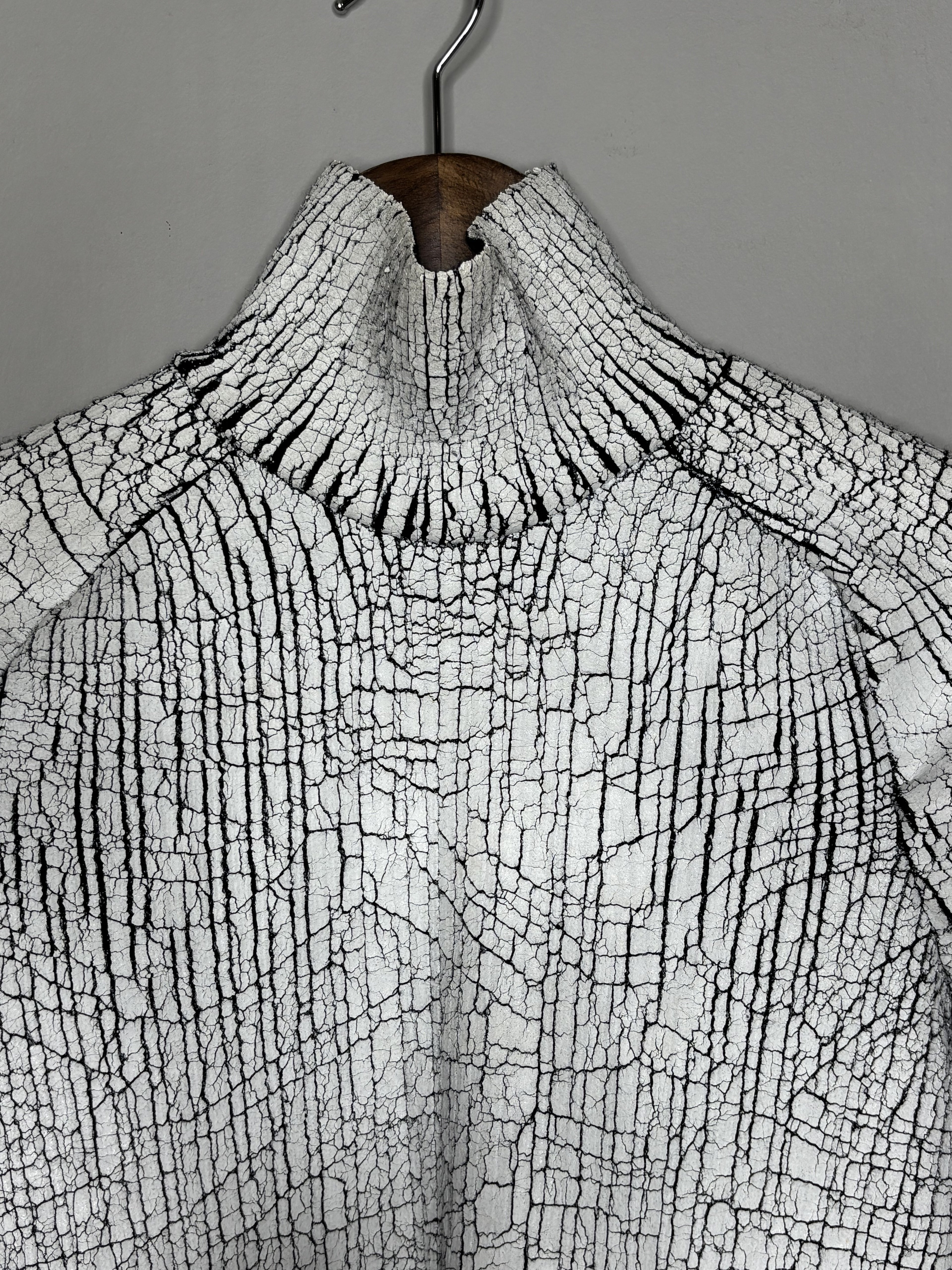 Balenciaga F/W'2013 Cracked Leather Pull-over