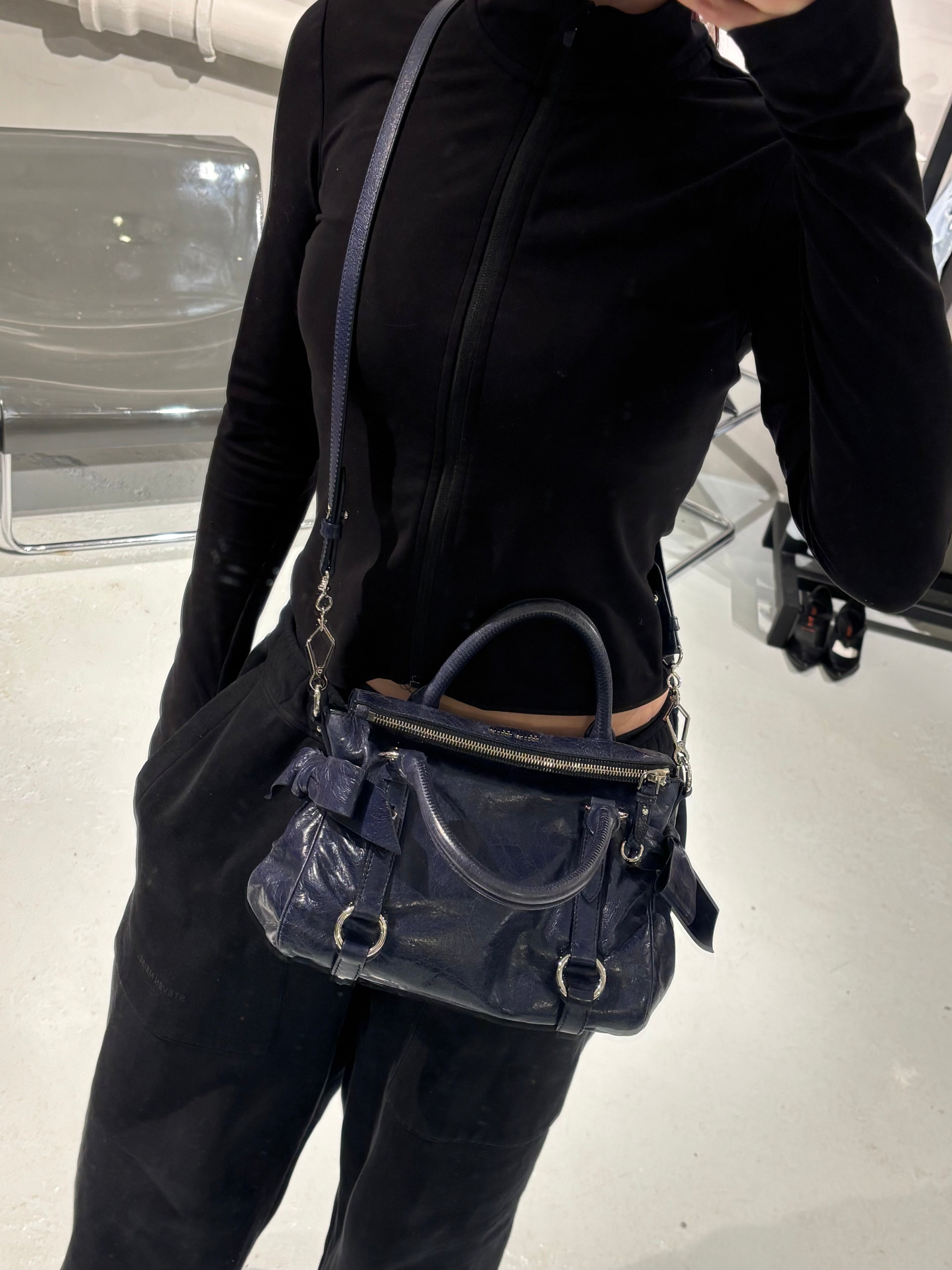 Miu Miu Vitello Lux Bow Mini