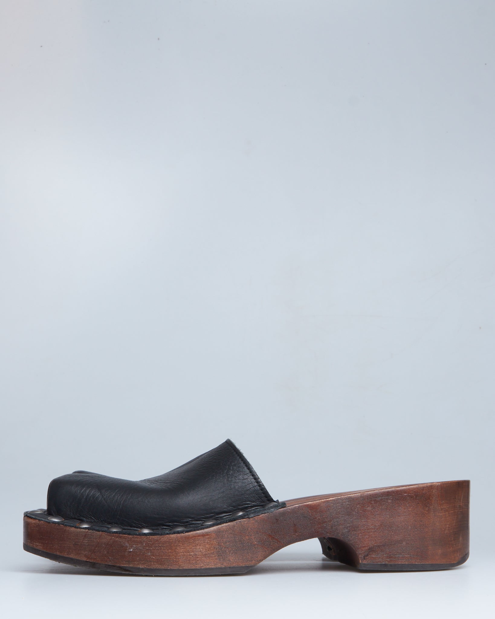 Acne Studios Leather Platform Clogs