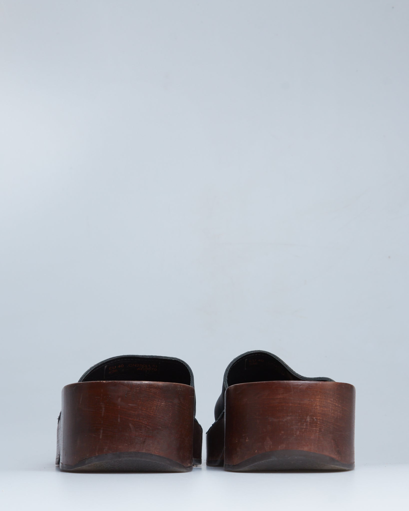 Acne Studios Leather Platform Clogs